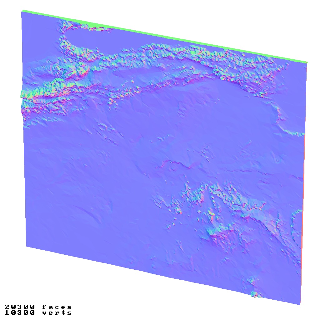 Algeria topographic relief maps 3D print model_9