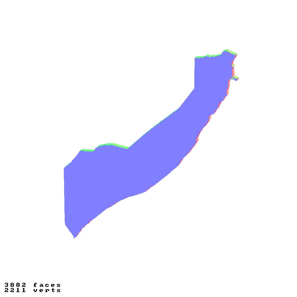 Somalia topography raised relief maps collection 3D print model_5
