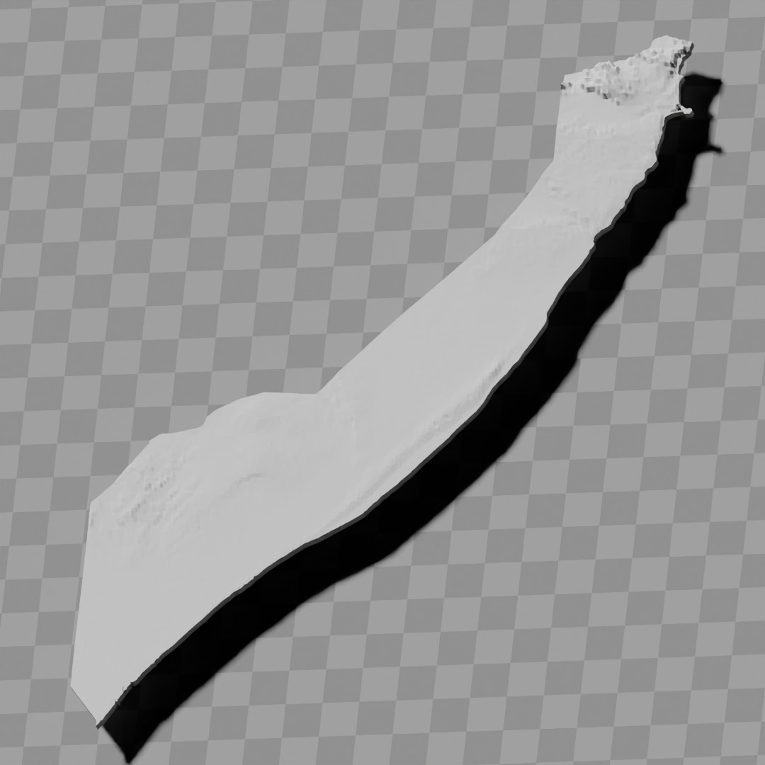 Somalia topography raised relief maps collection 3D print model_10
