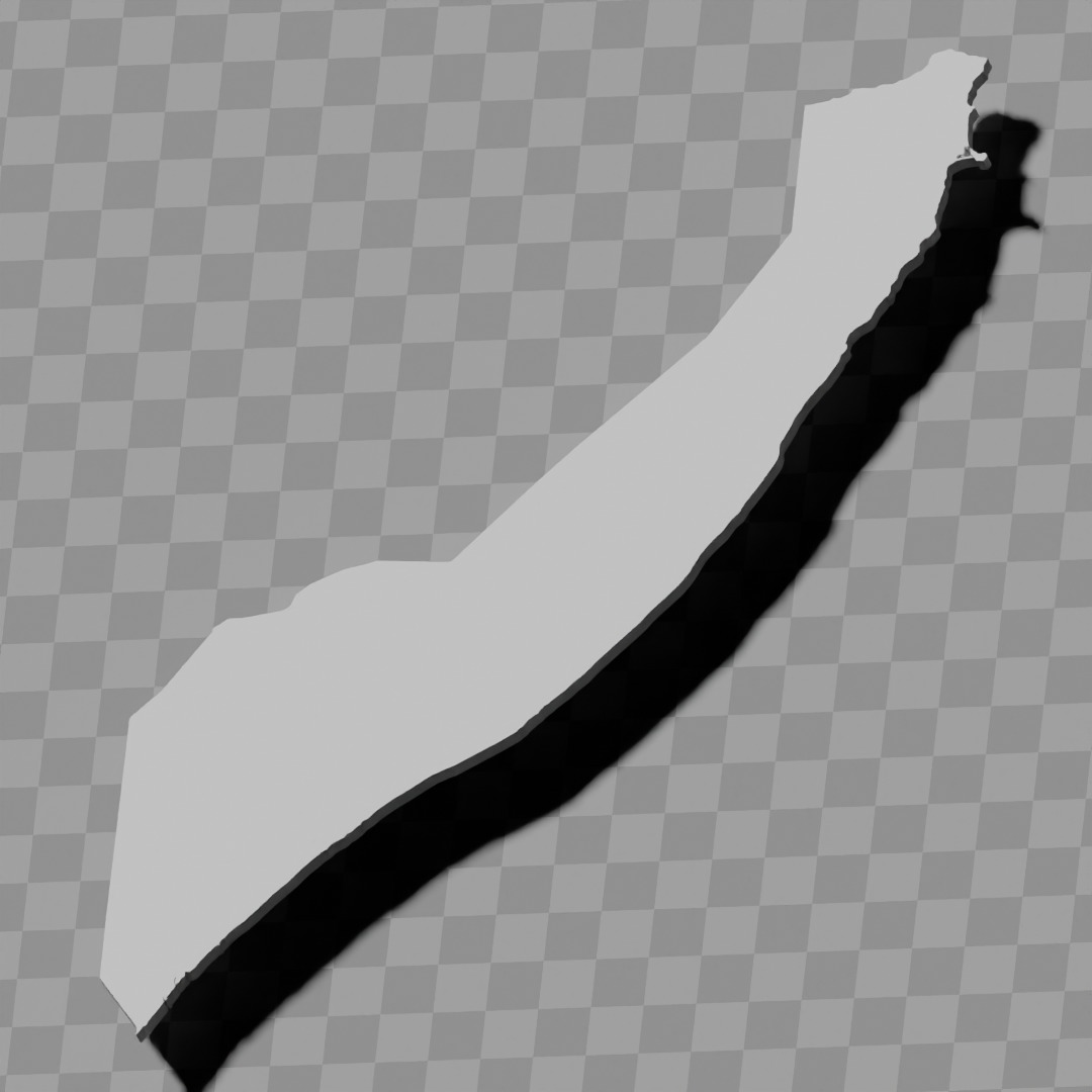 Somalia topography raised relief maps collection 3D print model_4