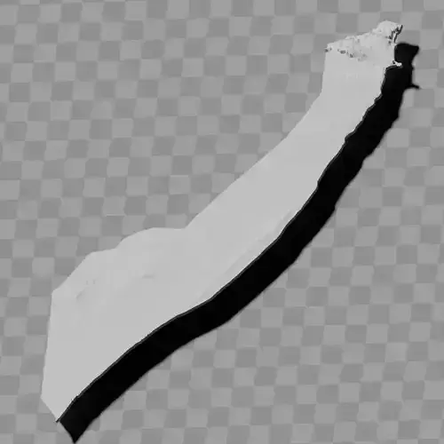 Somalia topography raised relief maps collection 3D print model
