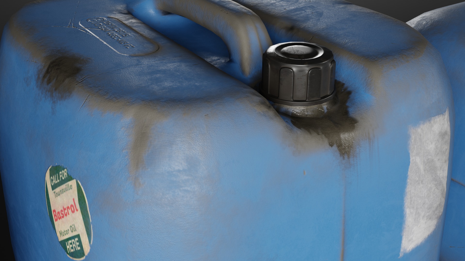 Realistic Plastic Canister - Low-Poly 3D Model Low-poly 3D model_1