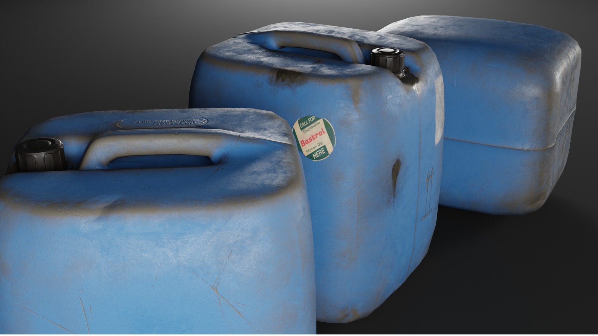 Realistic Plastic Canister - Low-Poly 3D Model Low-poly 3D model_3