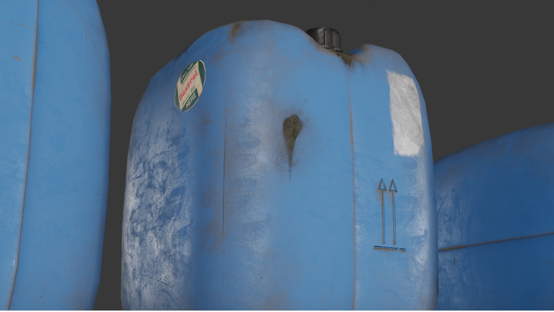 Realistic Plastic Canister - Low-Poly 3D Model Low-poly 3D model_5