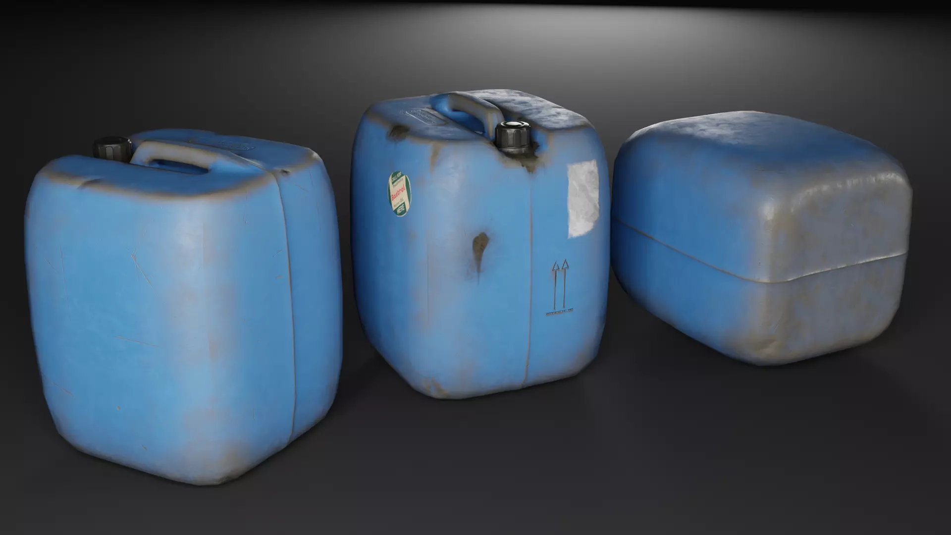 Realistic Plastic Canister - Low-Poly 3D Model Low-poly 3D model_0