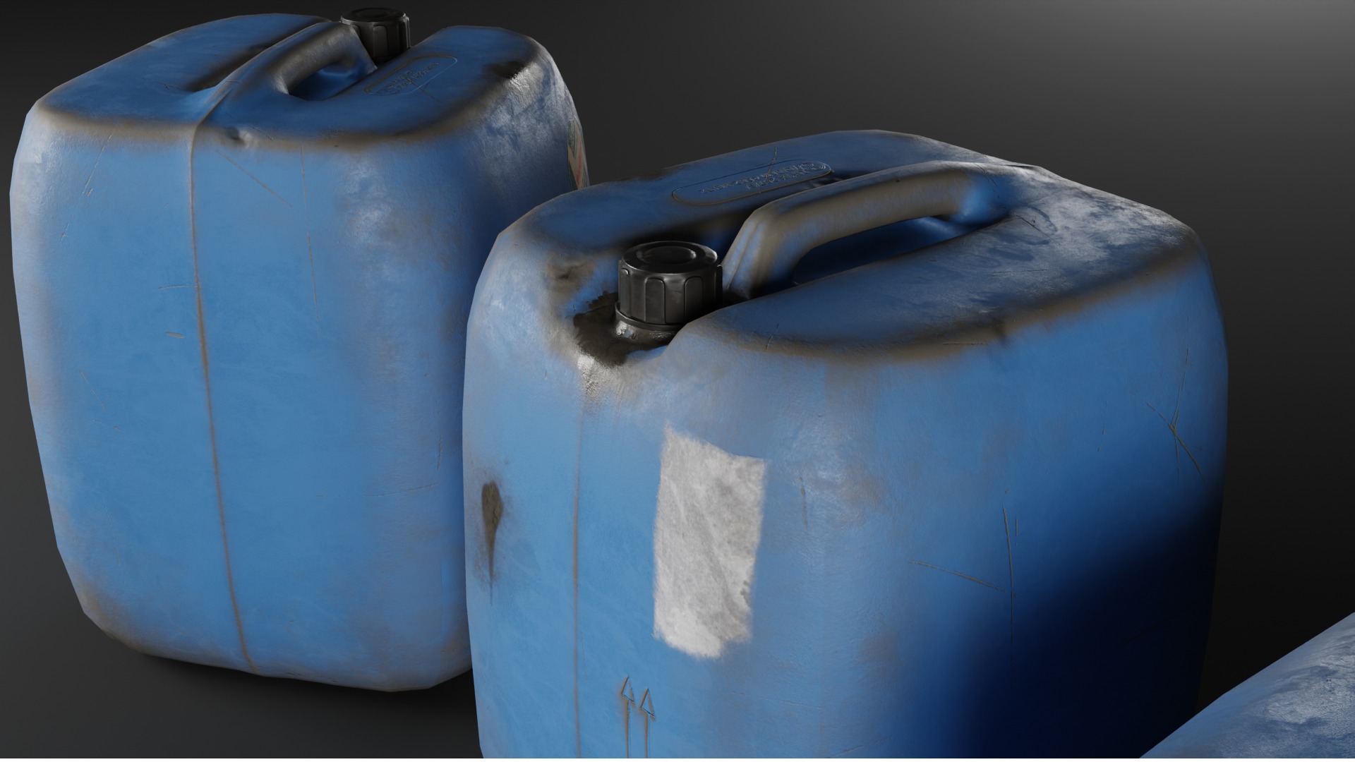 Realistic Plastic Canister - Low-Poly 3D Model Low-poly 3D model_2
