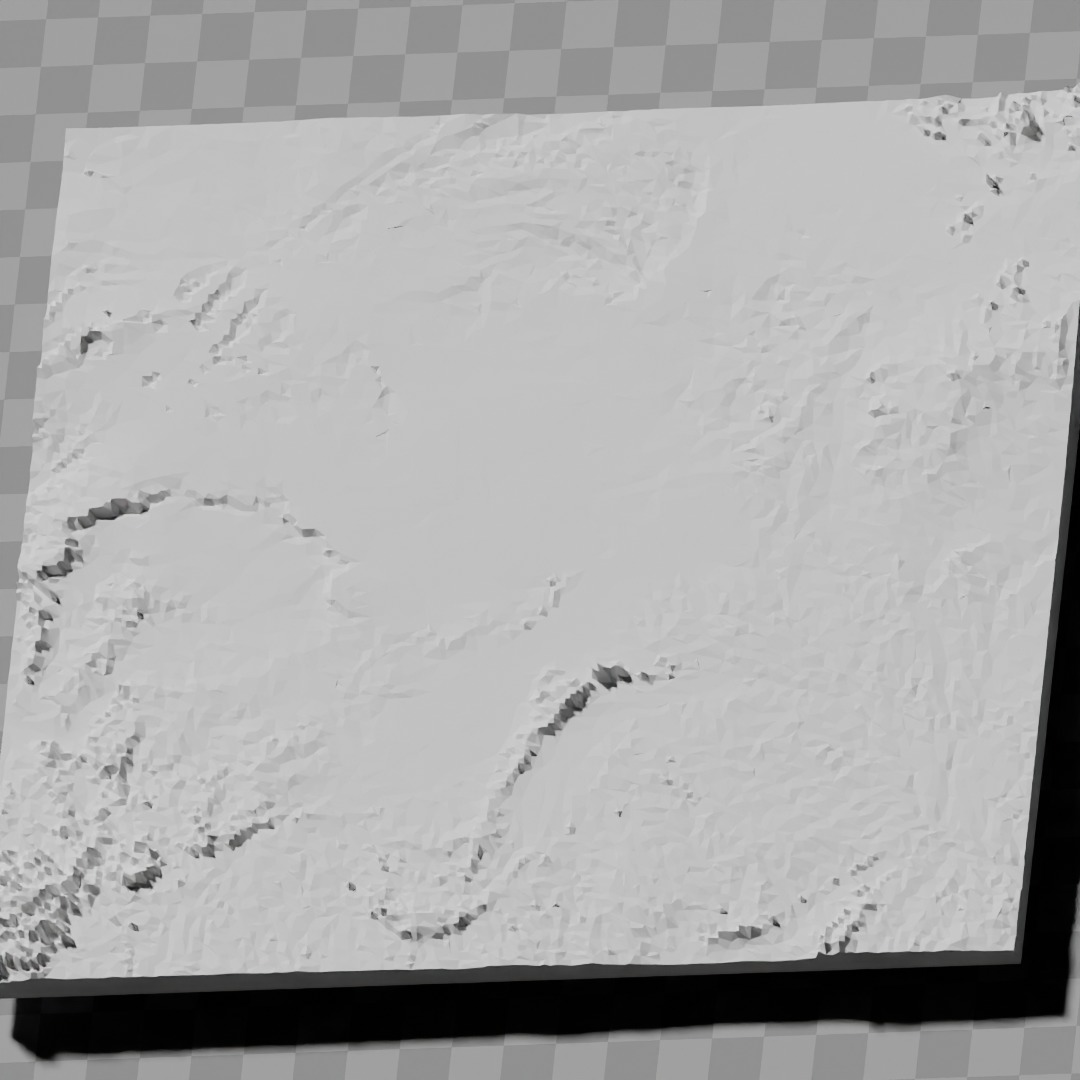 Mali topography relief maps collection 3D print model_6