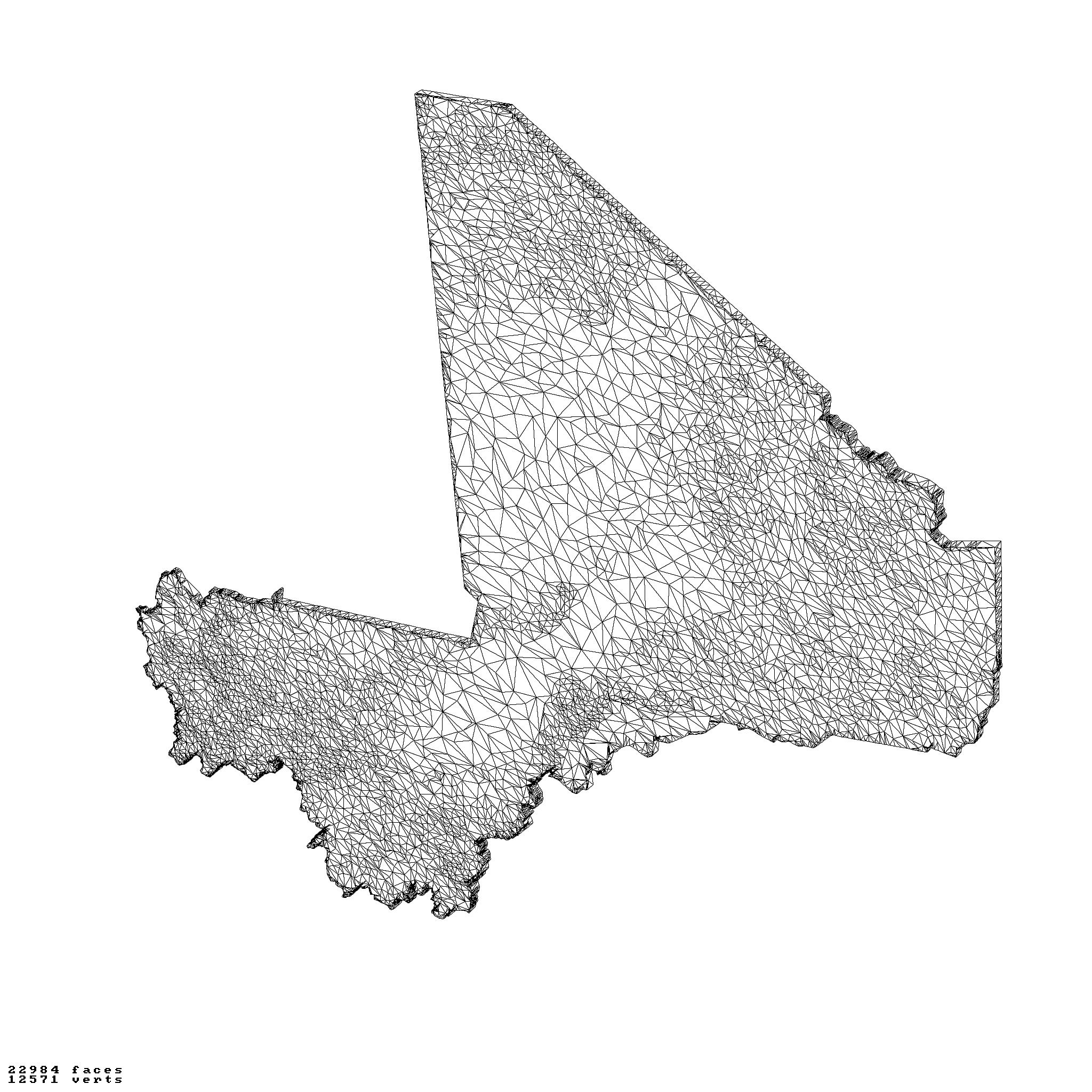 Mali topography relief maps collection 3D print model_13