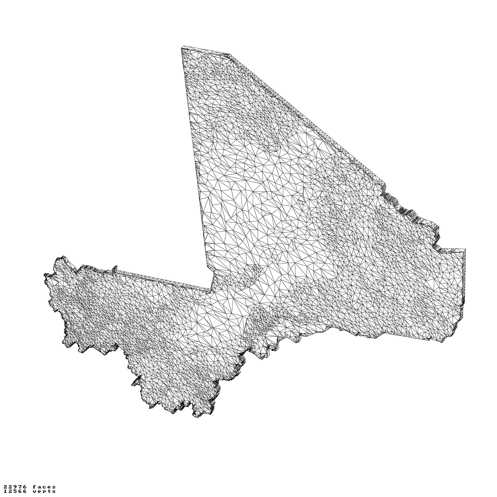 Mali topography relief maps collection 3D print model_10