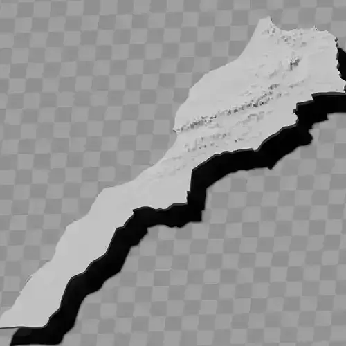 Morocco relief maps landscape collection