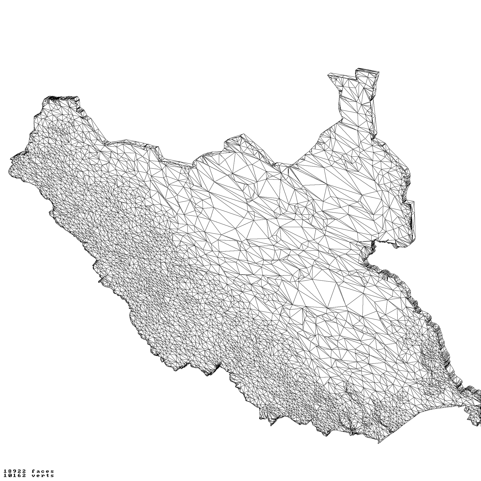 South Sudan topography map set 3D print model_2