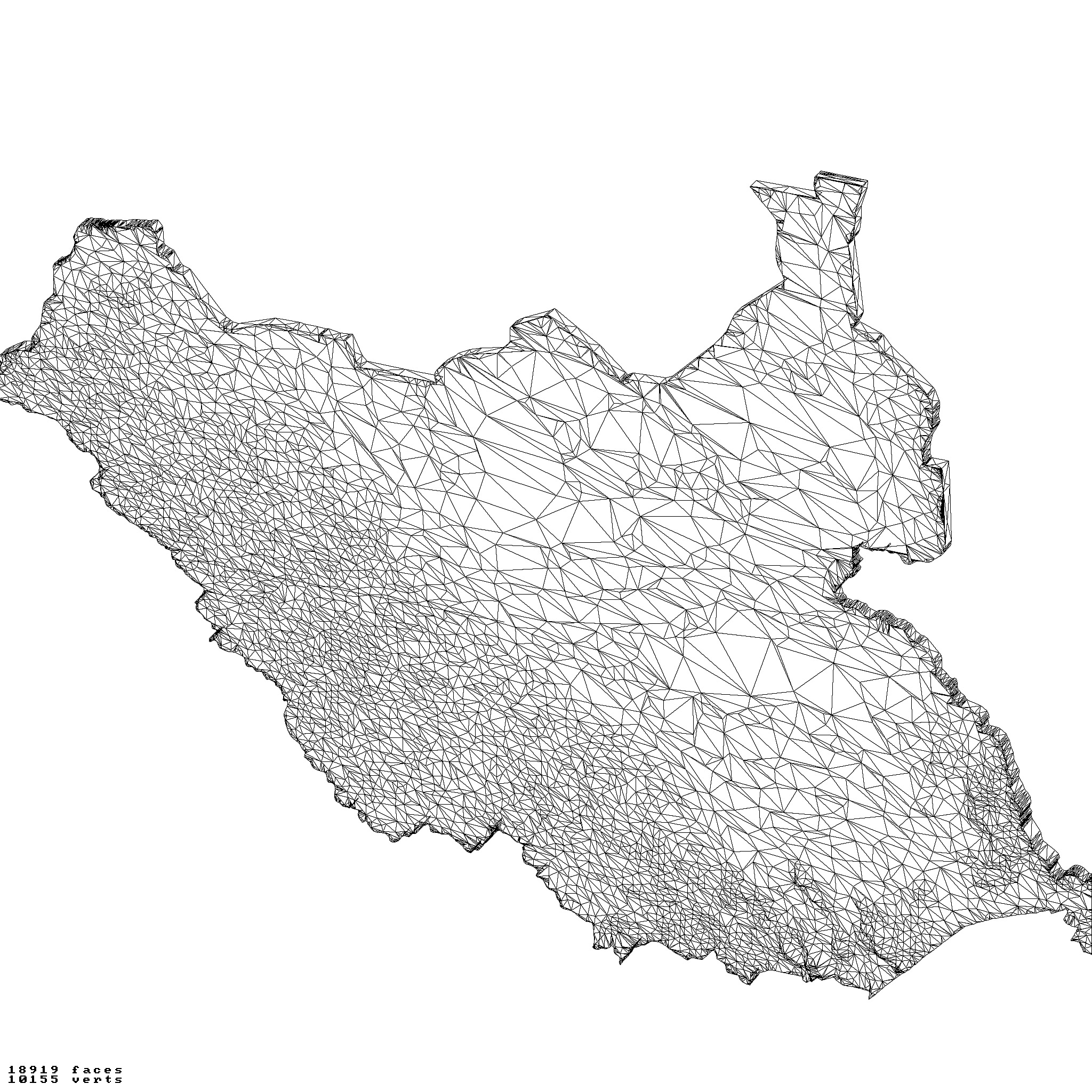 South Sudan topography map set 3D print model_11
