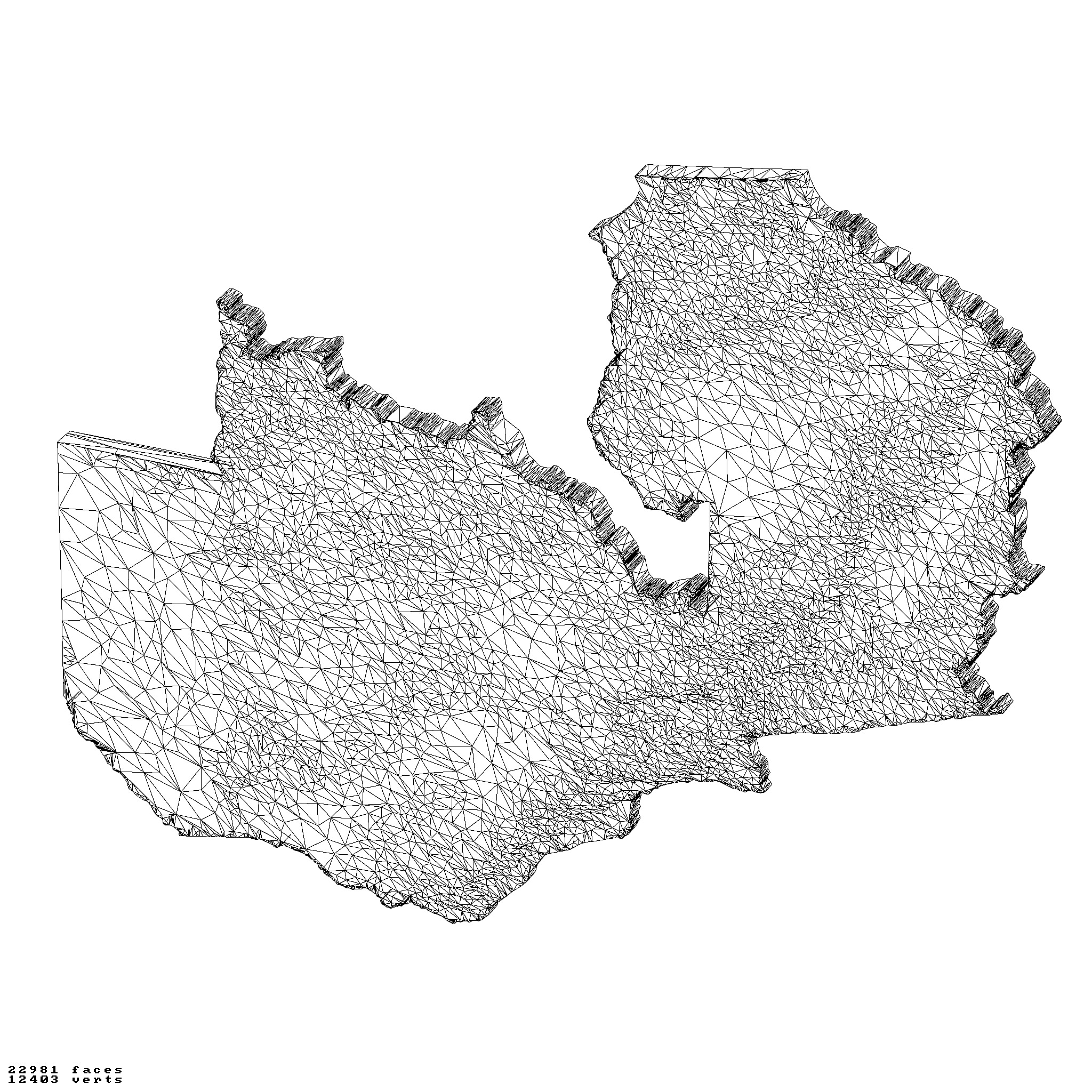 Zambia country topography height maps relief maps collection 3D print model_10