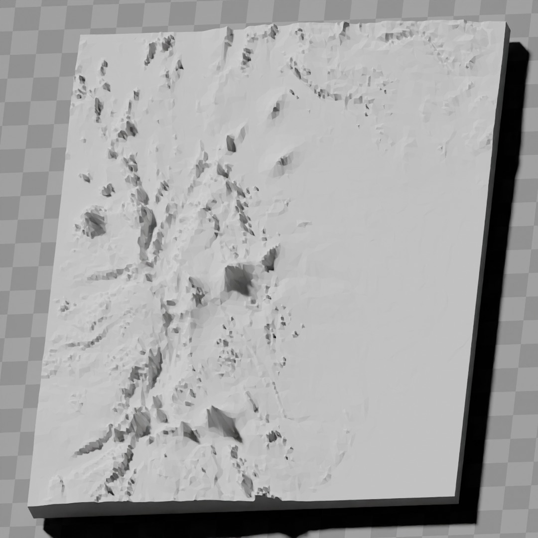 Kenya relief maps topography collection 3D print model_4