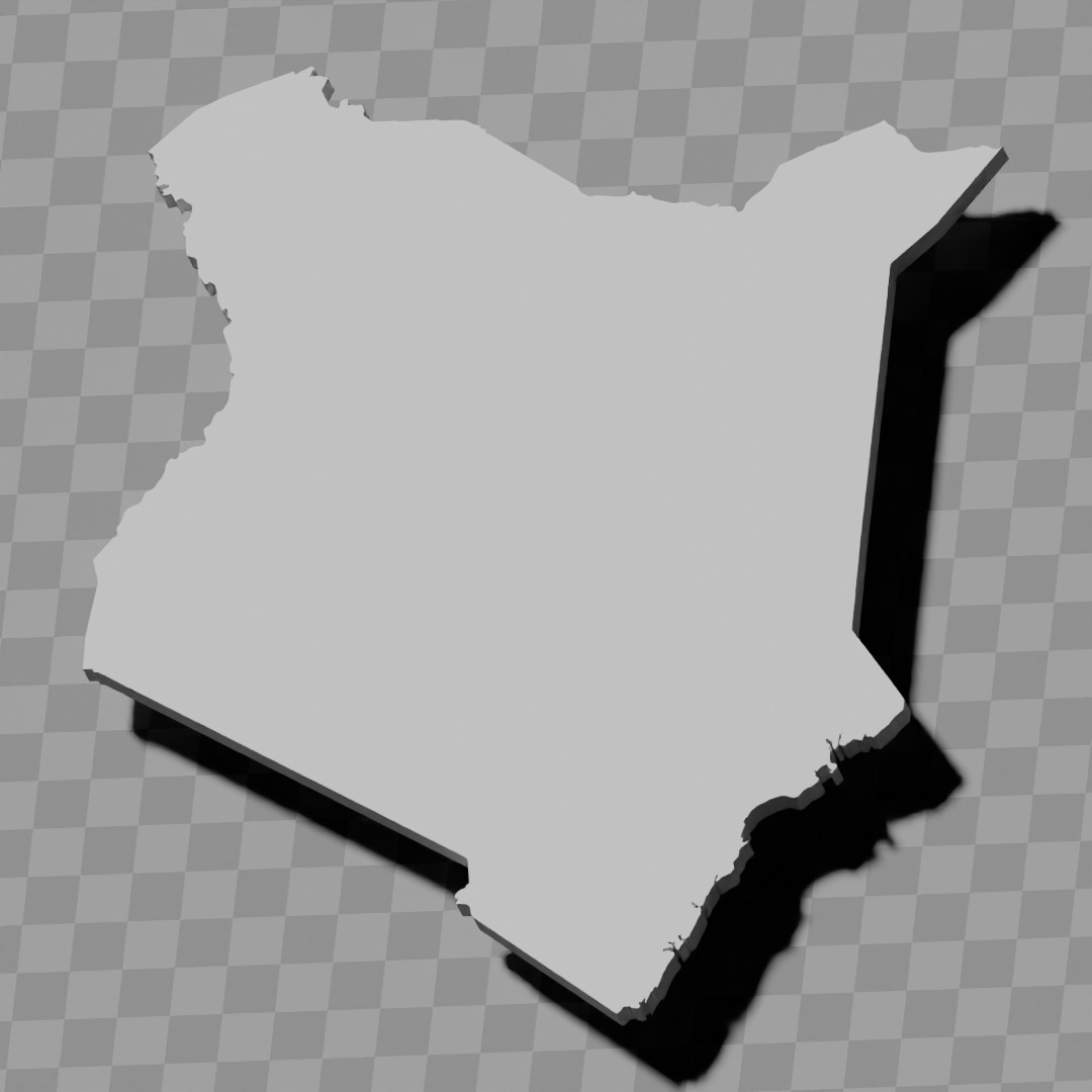 Kenya relief maps topography collection 3D print model_3
