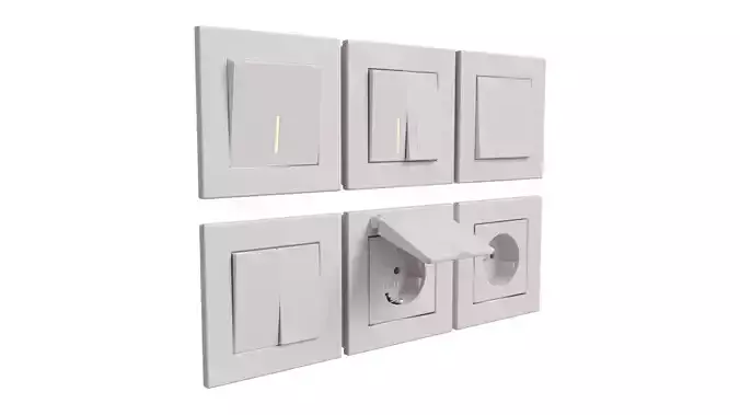 Sockets and switches White Matt By Werkel