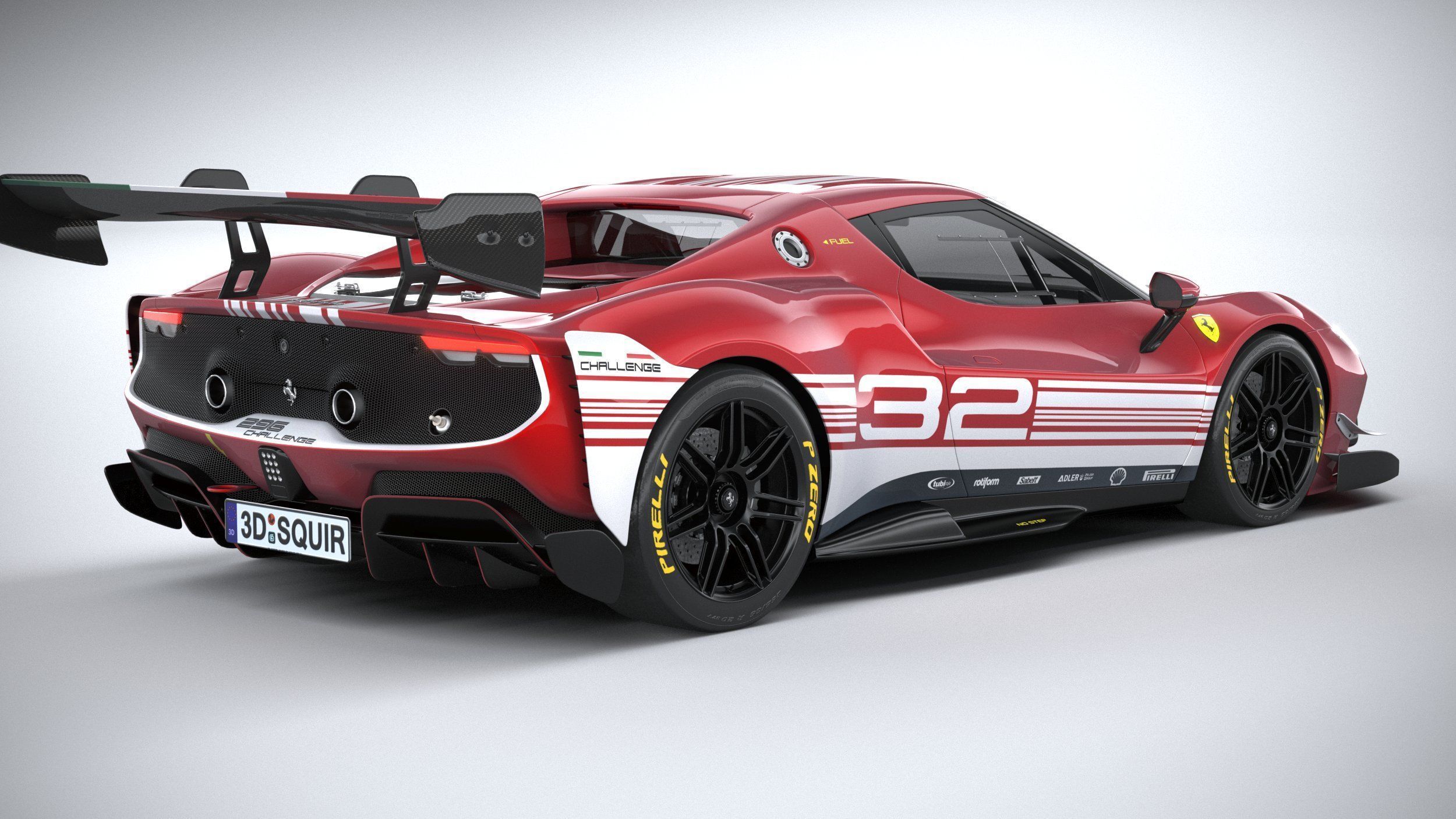 Ferrari 296 Challenge 2024 3D model_17