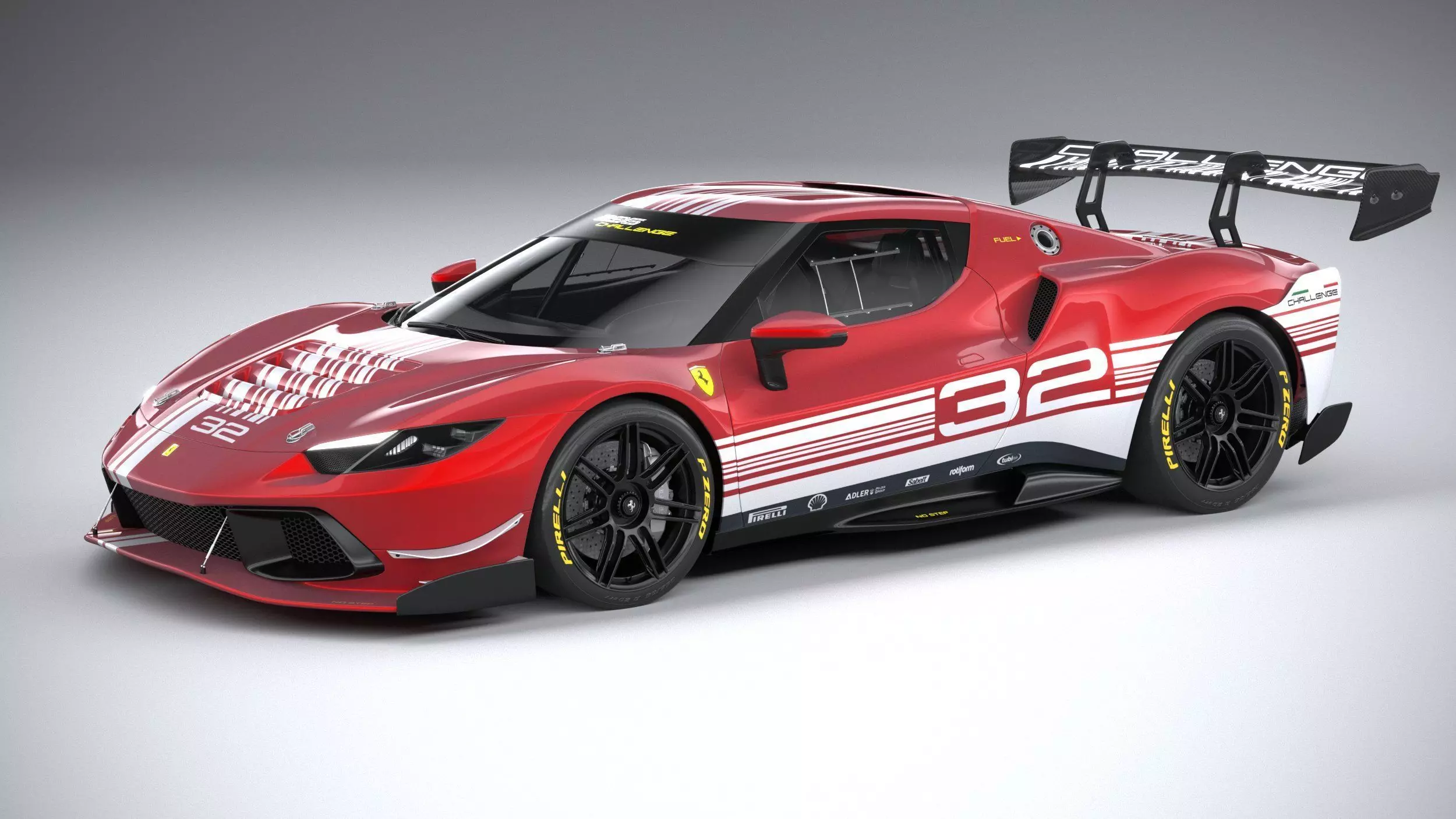 Ferrari 296 Challenge 2024 3D model_0
