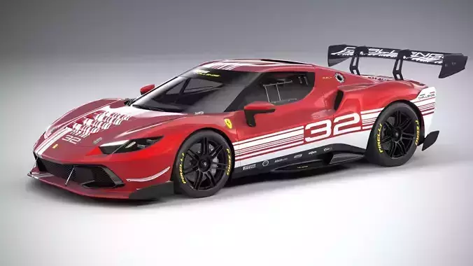 Ferrari 296 Challenge 2024 3D model