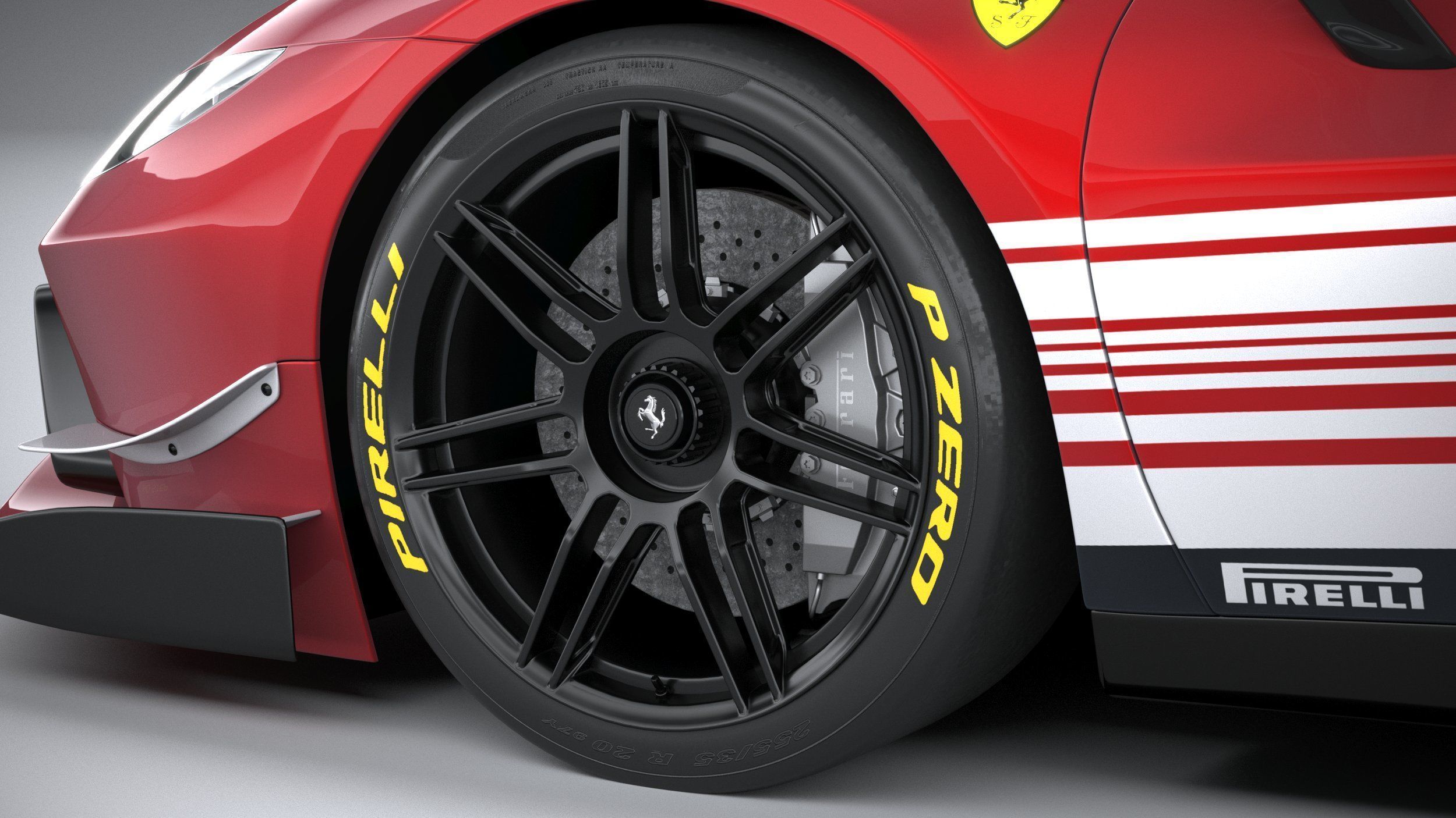 Ferrari 296 Challenge 2024 3D model_16