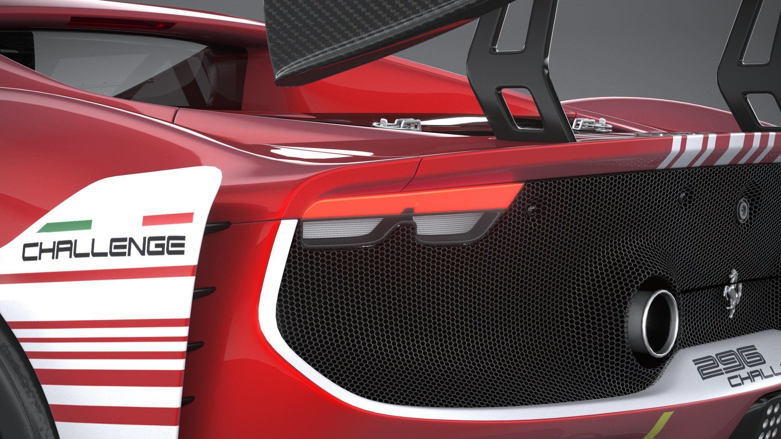 Ferrari 296 Challenge 2024 3D model_15