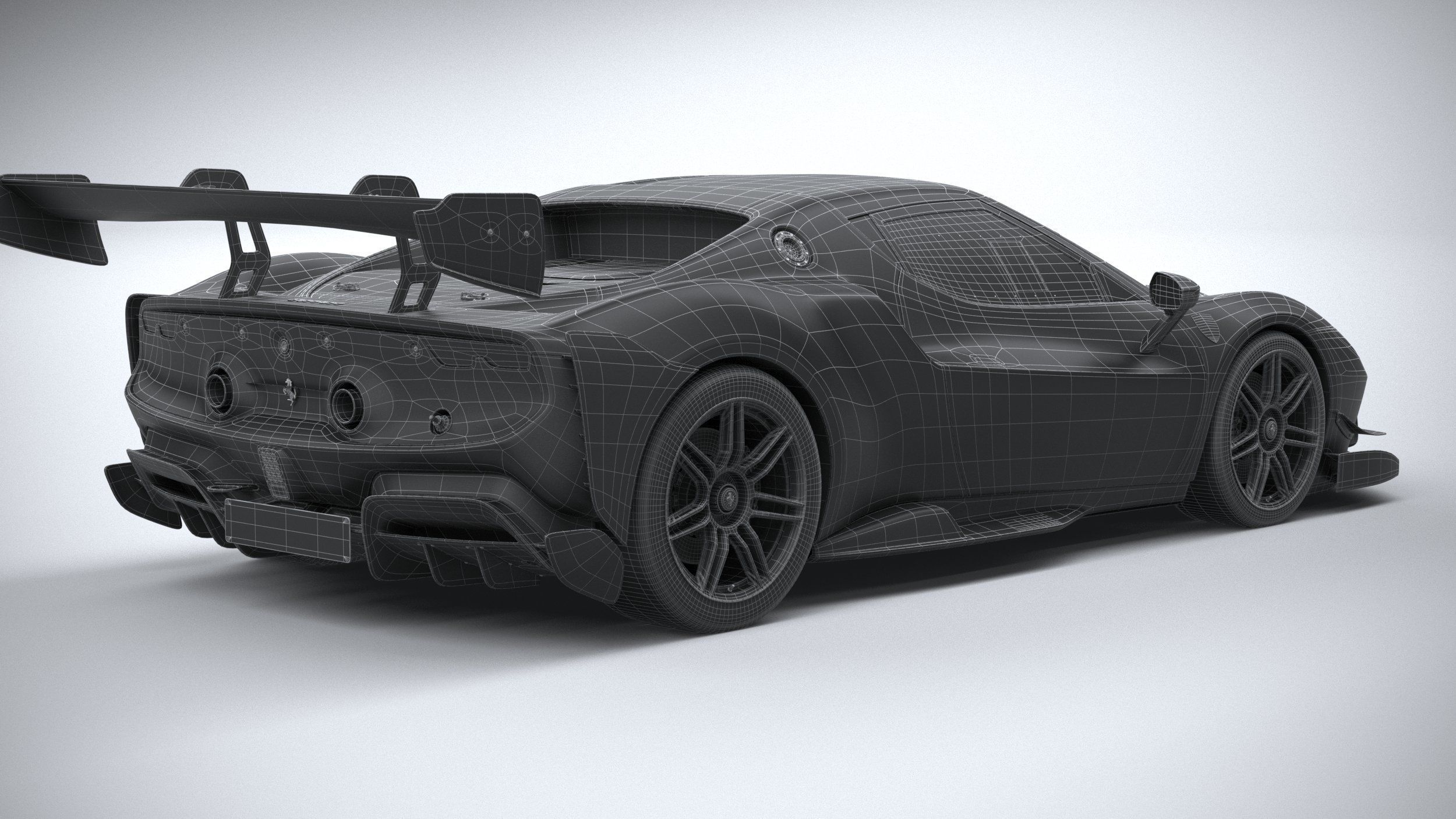 Ferrari 296 Challenge 2024 3D model_29