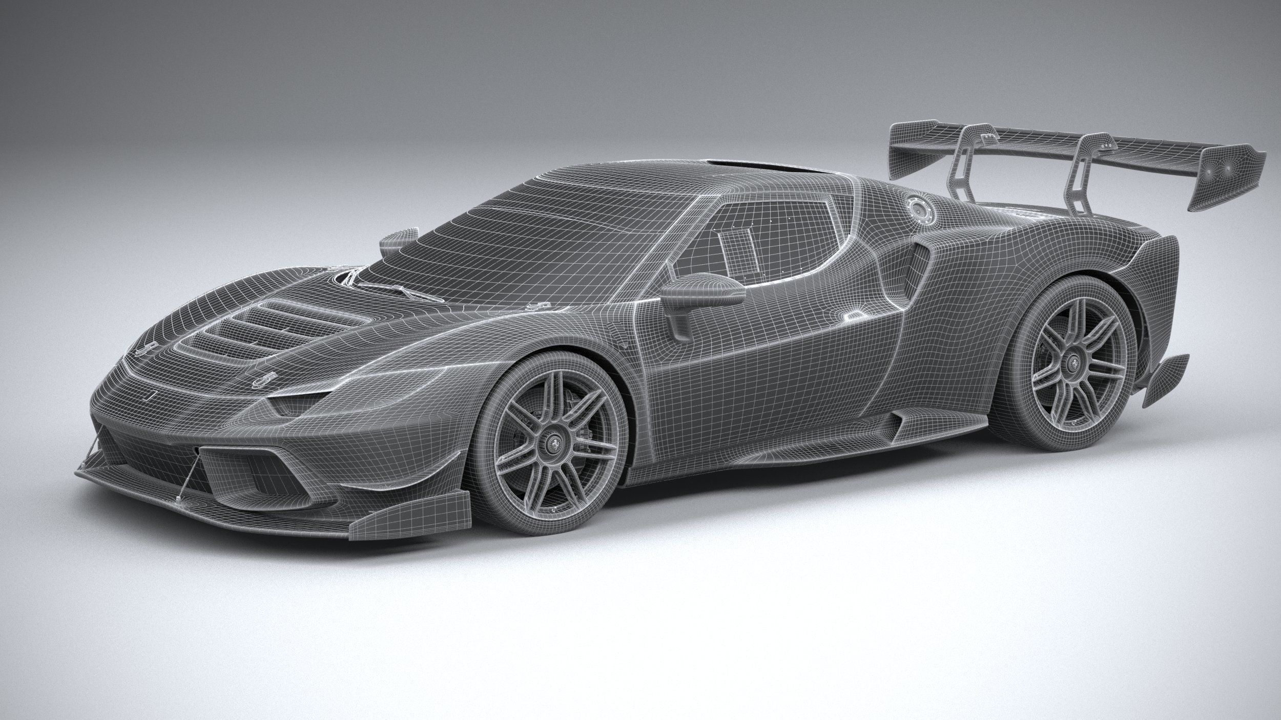 Ferrari 296 Challenge 2024 3D model_26