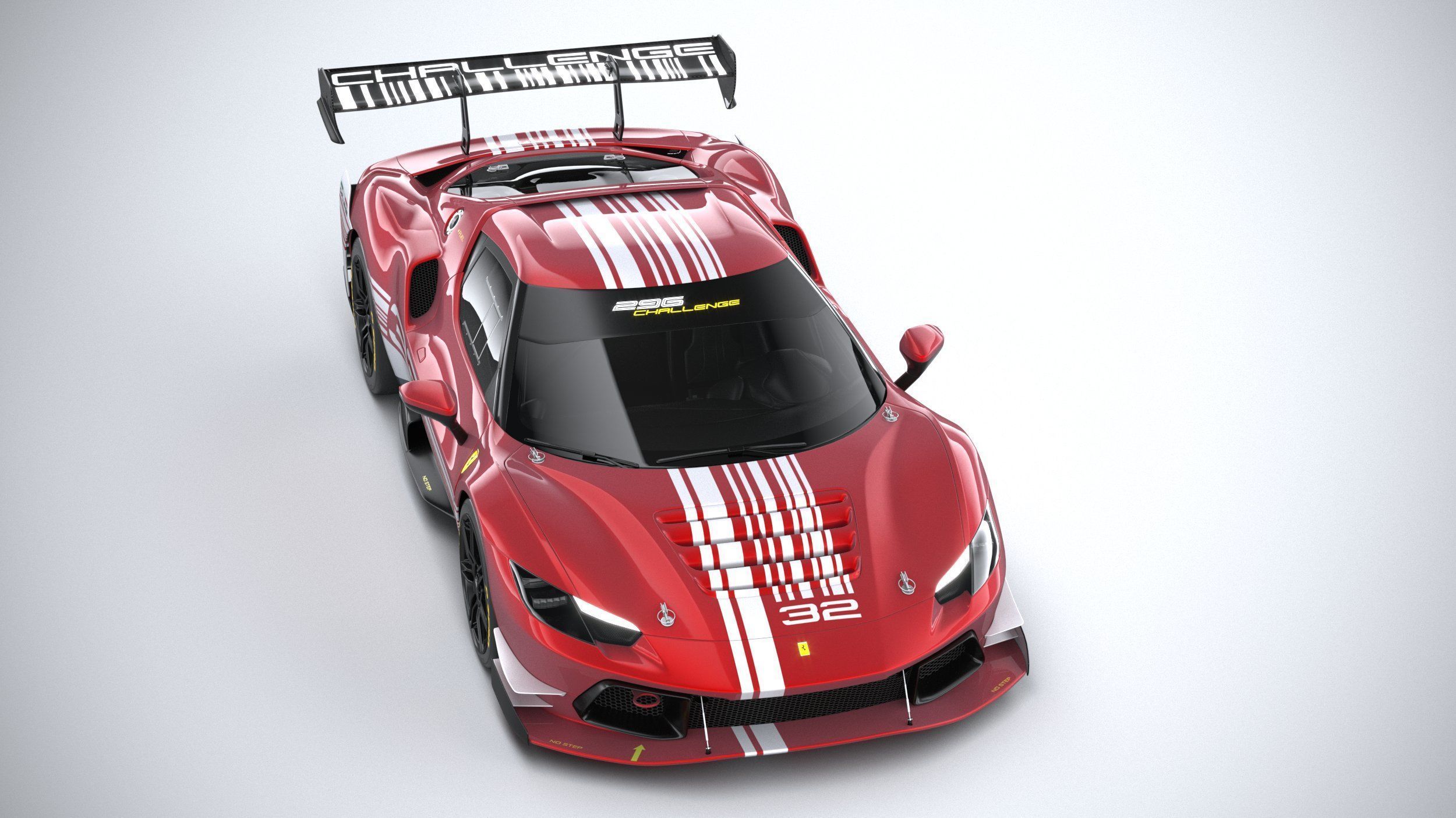 Ferrari 296 Challenge 2024 3D model_12