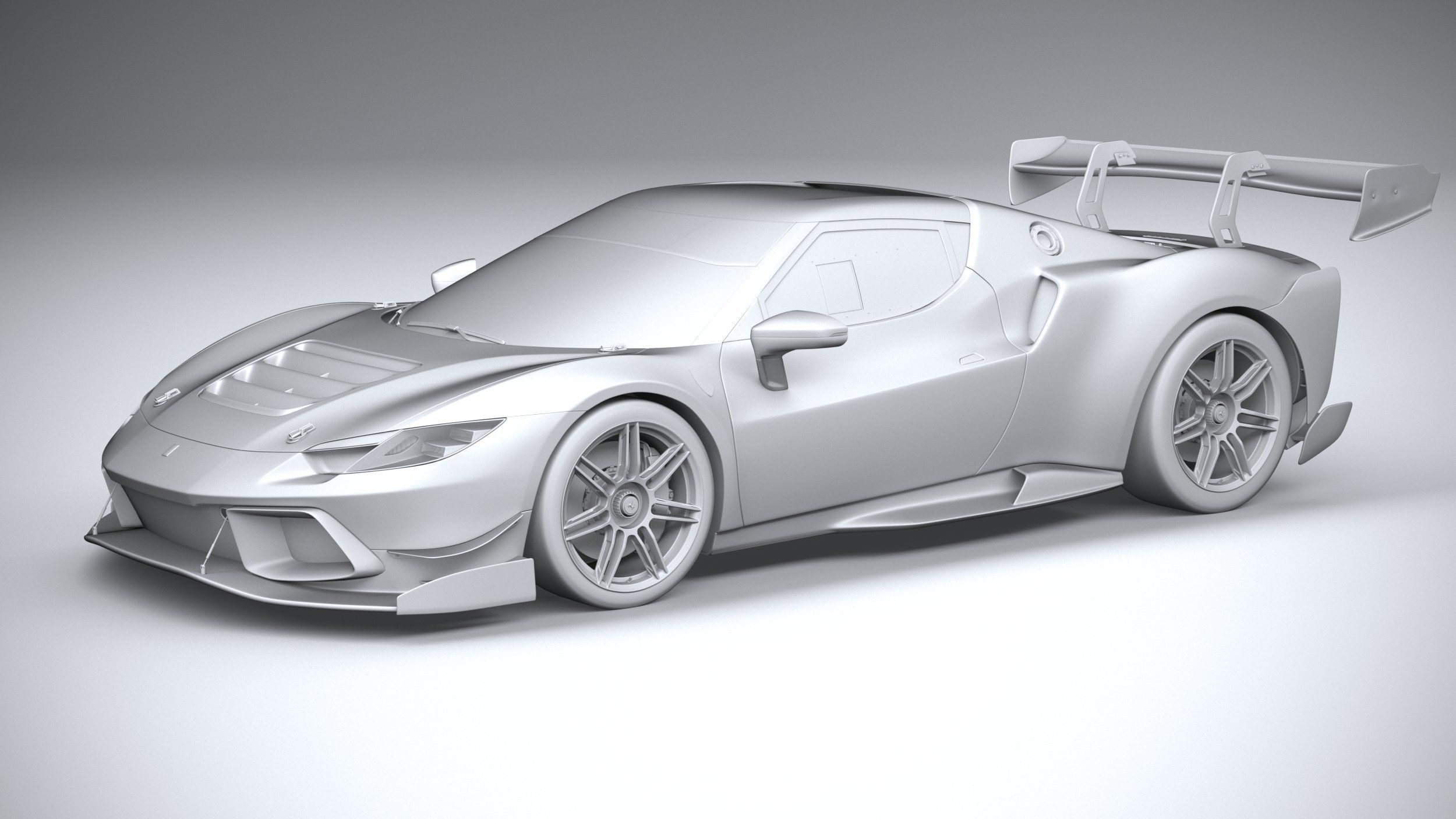 Ferrari 296 Challenge 2024 3D model_19