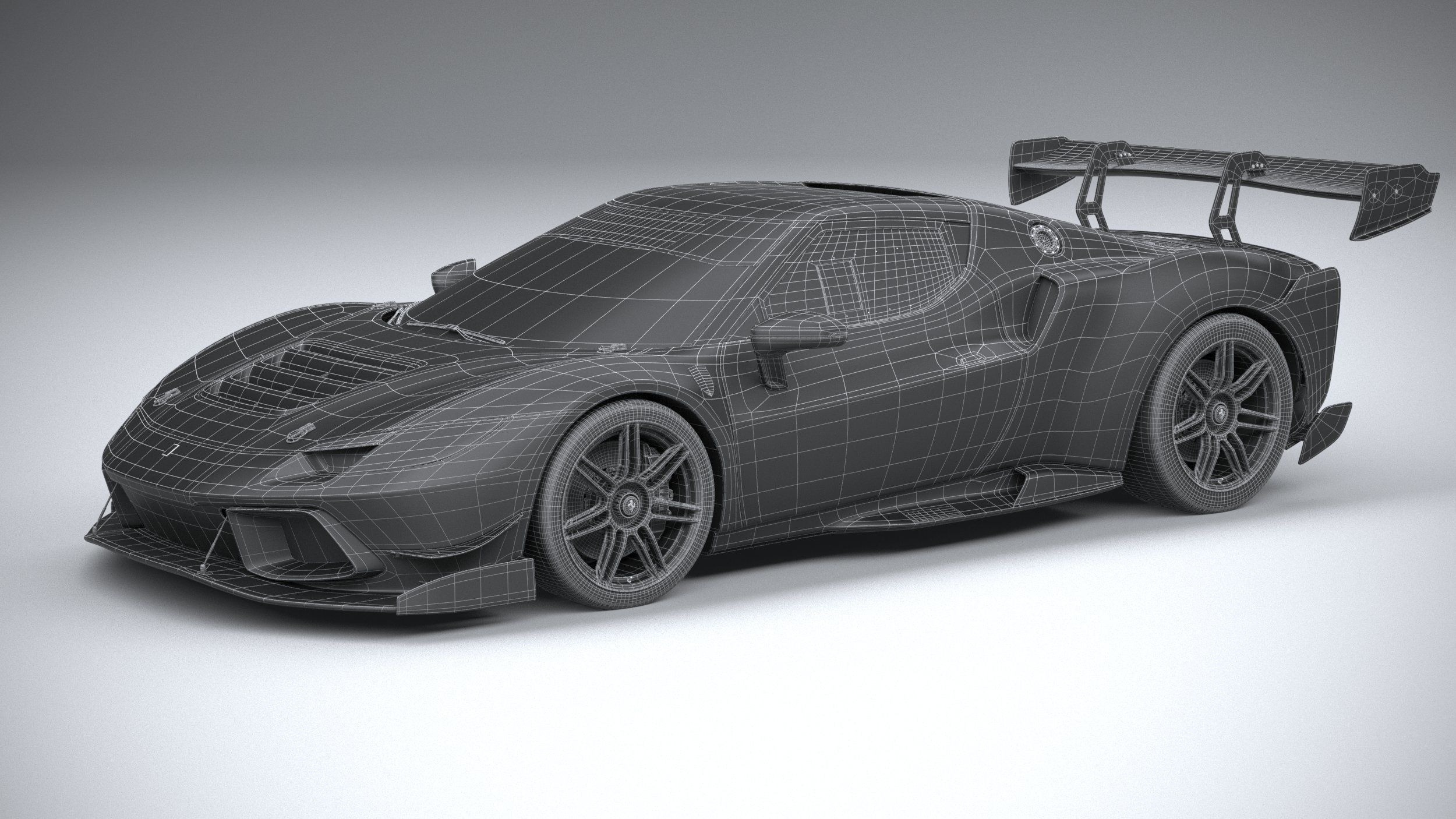 Ferrari 296 Challenge 2024 3D model_28