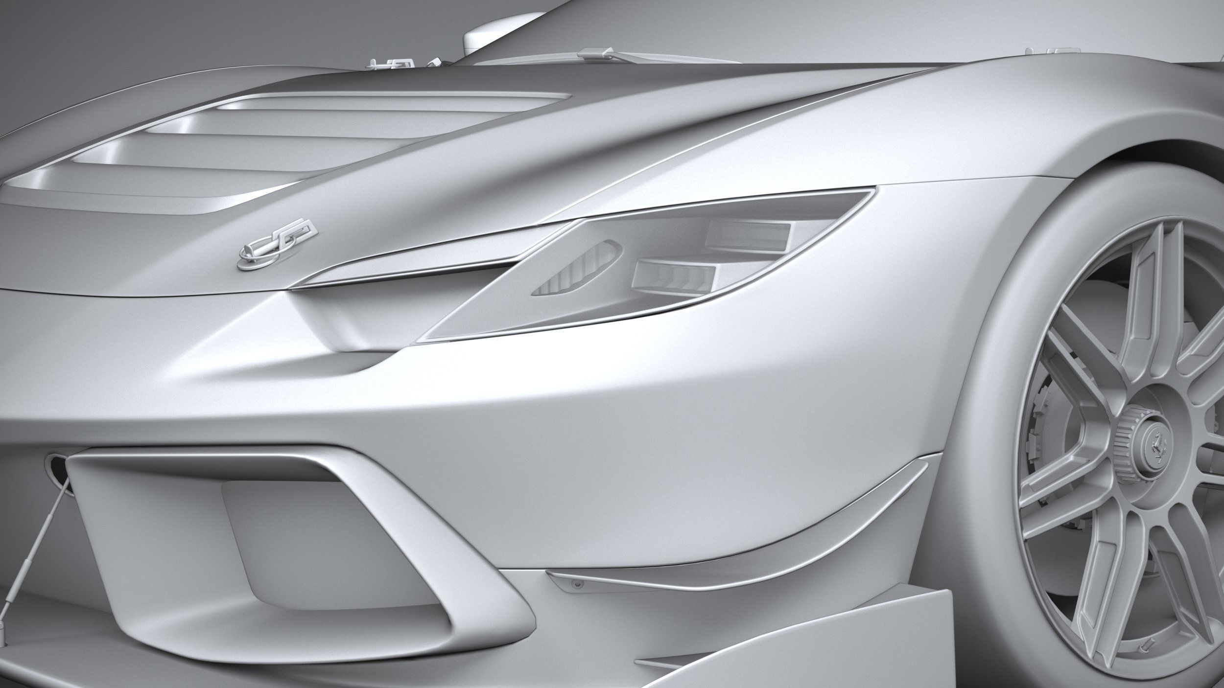 Ferrari 296 Challenge 2024 3D model_23