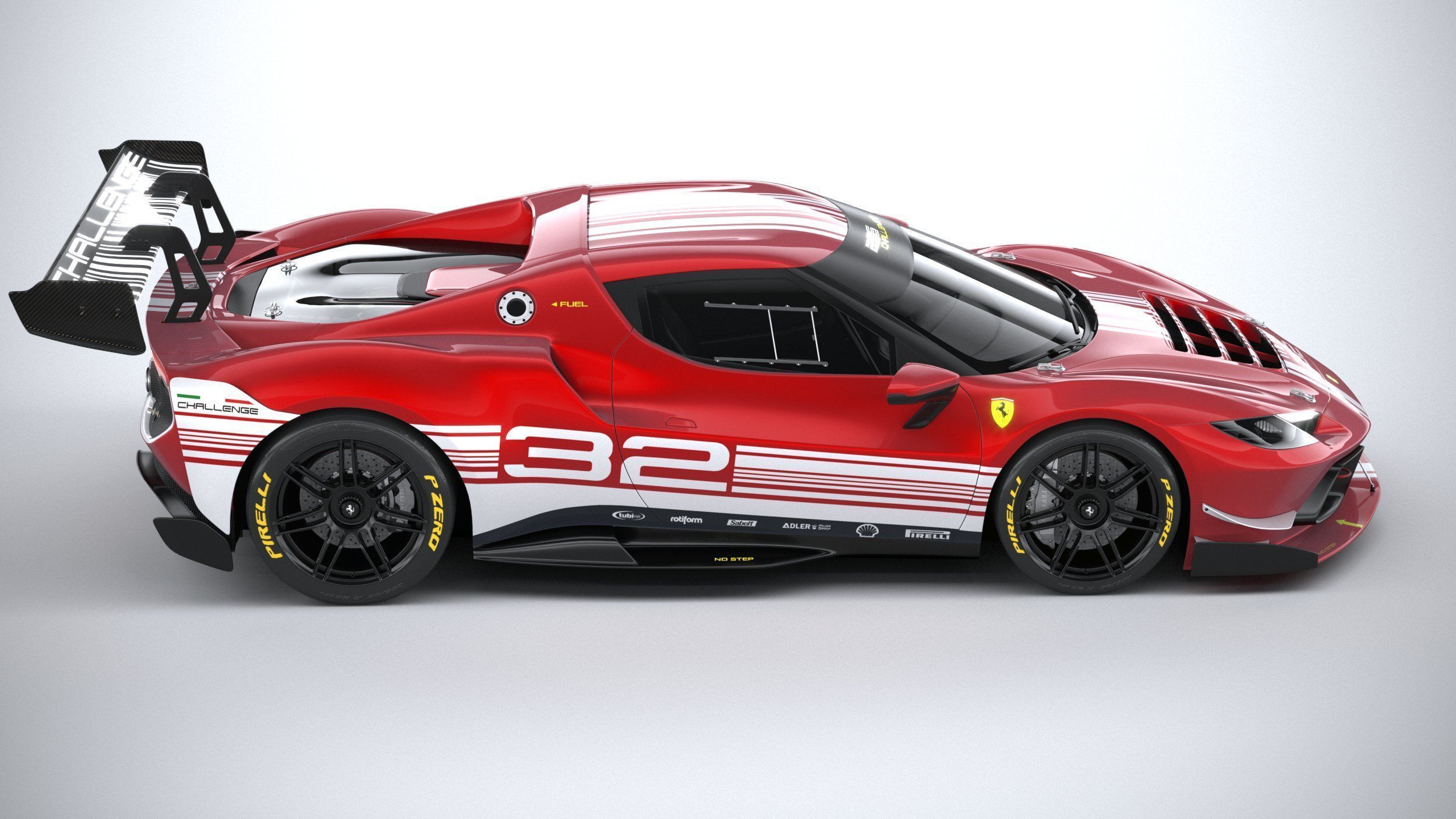 Ferrari 296 Challenge 2024 3D model_11