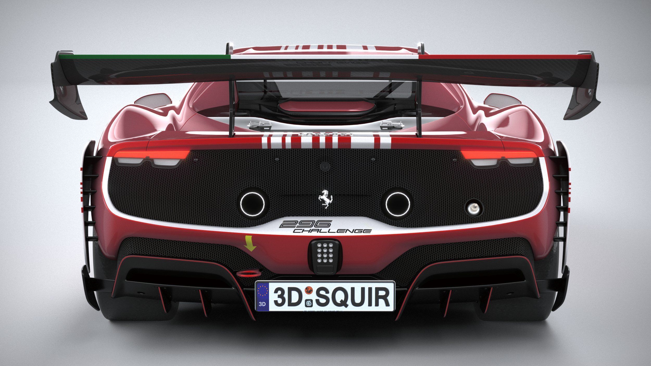 Ferrari 296 Challenge 2024 3D model_4