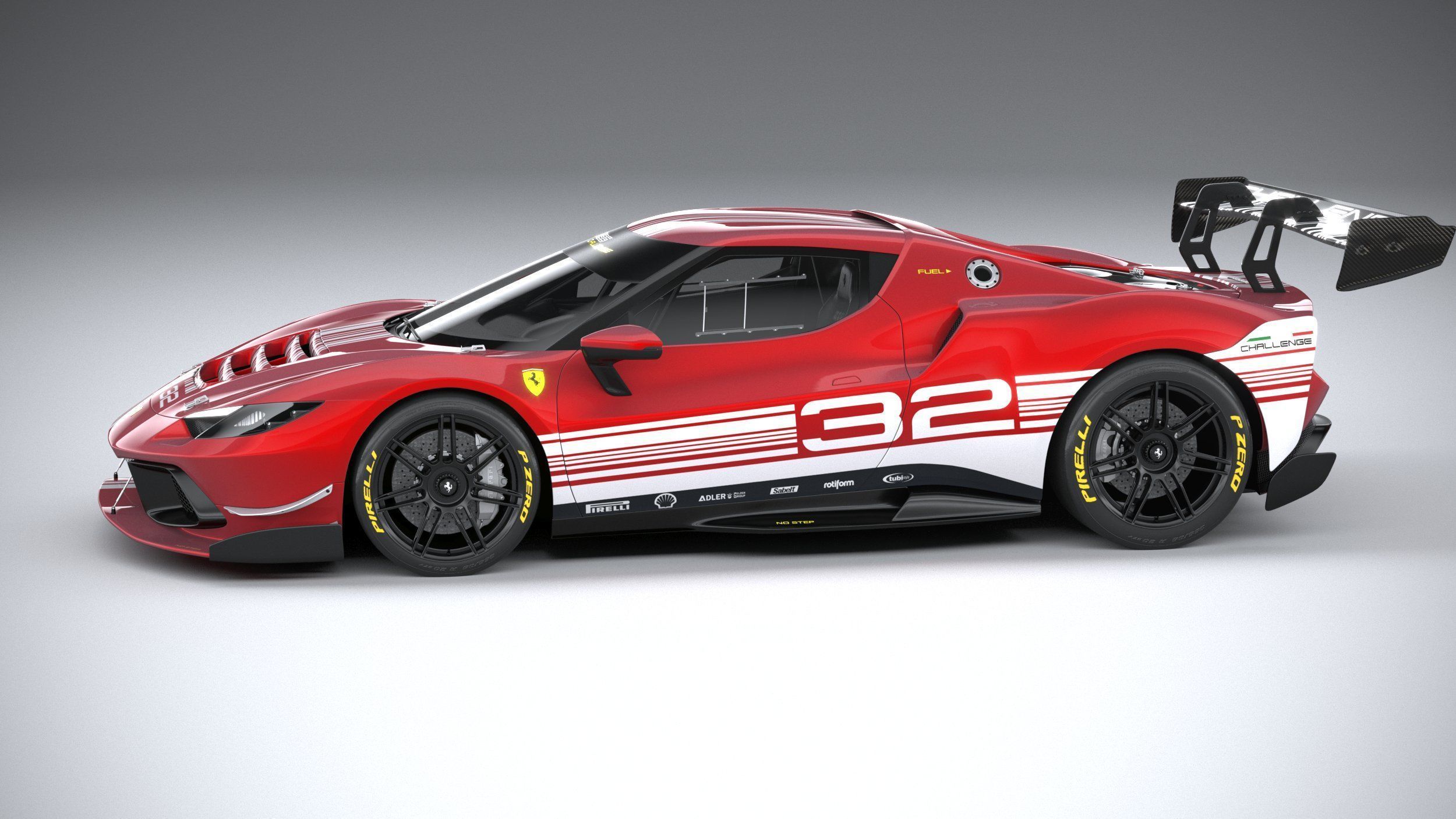 Ferrari 296 Challenge 2024 3D model_8