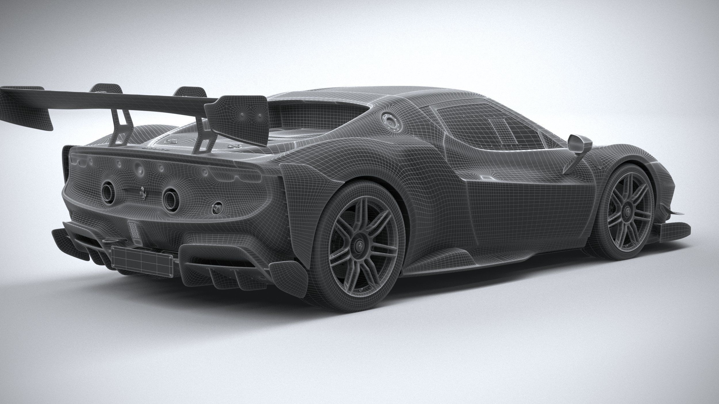 Ferrari 296 Challenge 2024 3D model_27