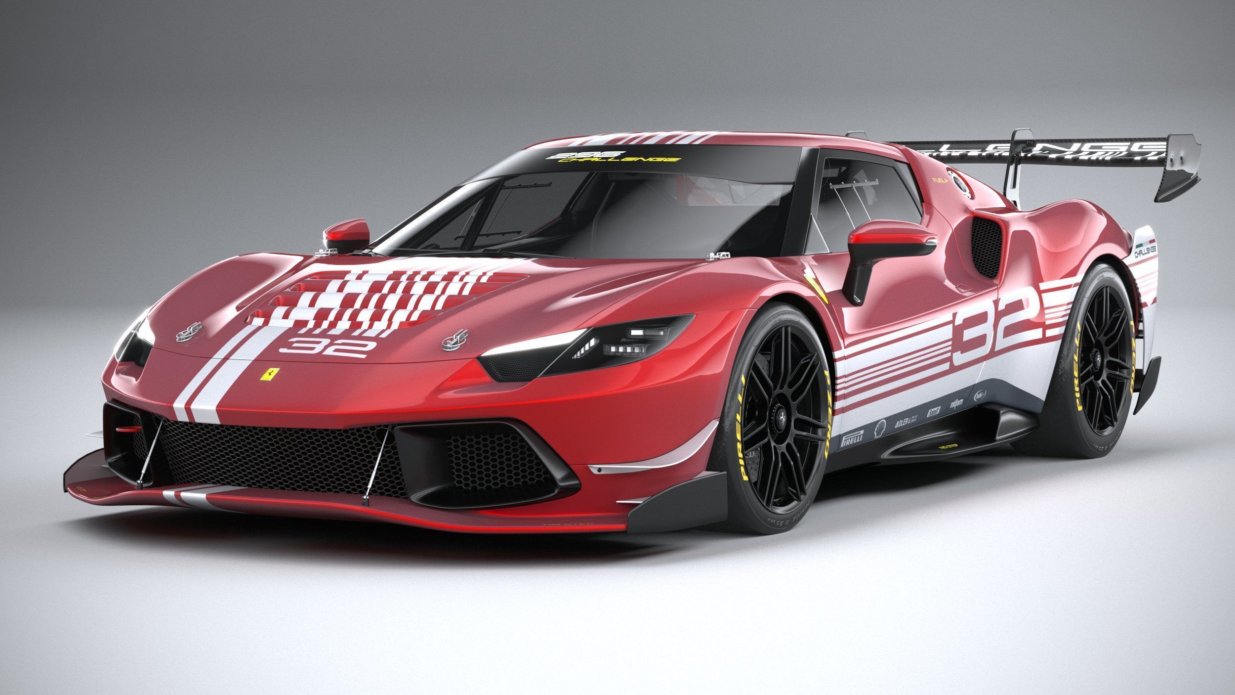 Ferrari 296 Challenge 2024 3D model_2