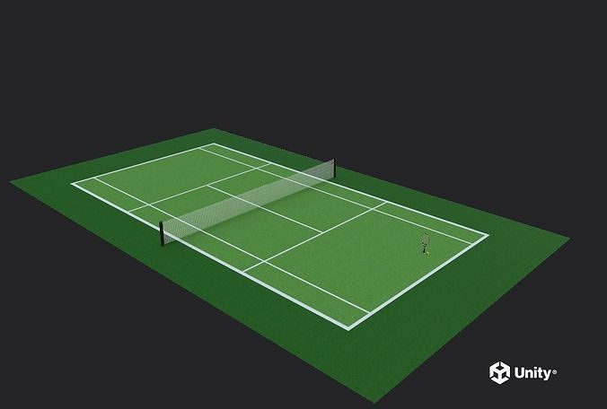 Tennins Court Low-poly 3D model