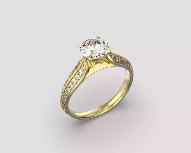 R 194 solitaire ring