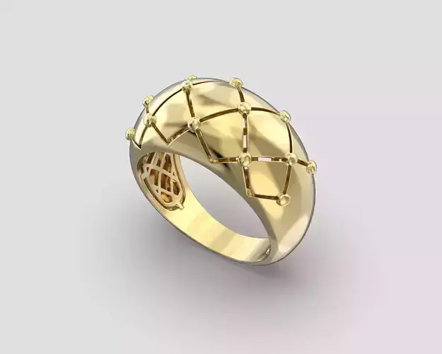 R 196 Diamond shape ring