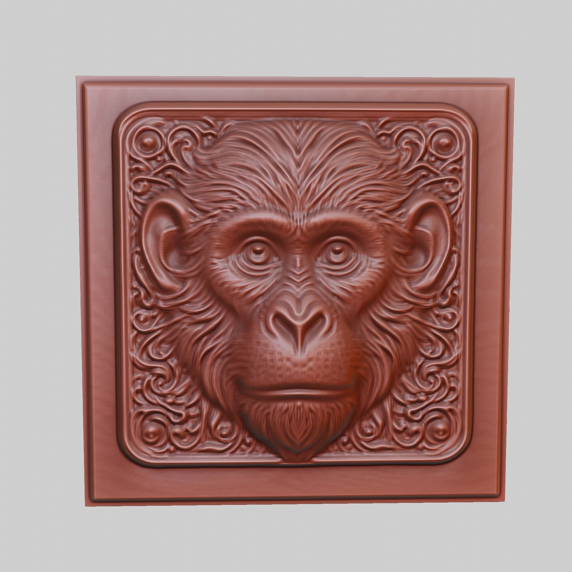 Monkey Animal 3D print model_2