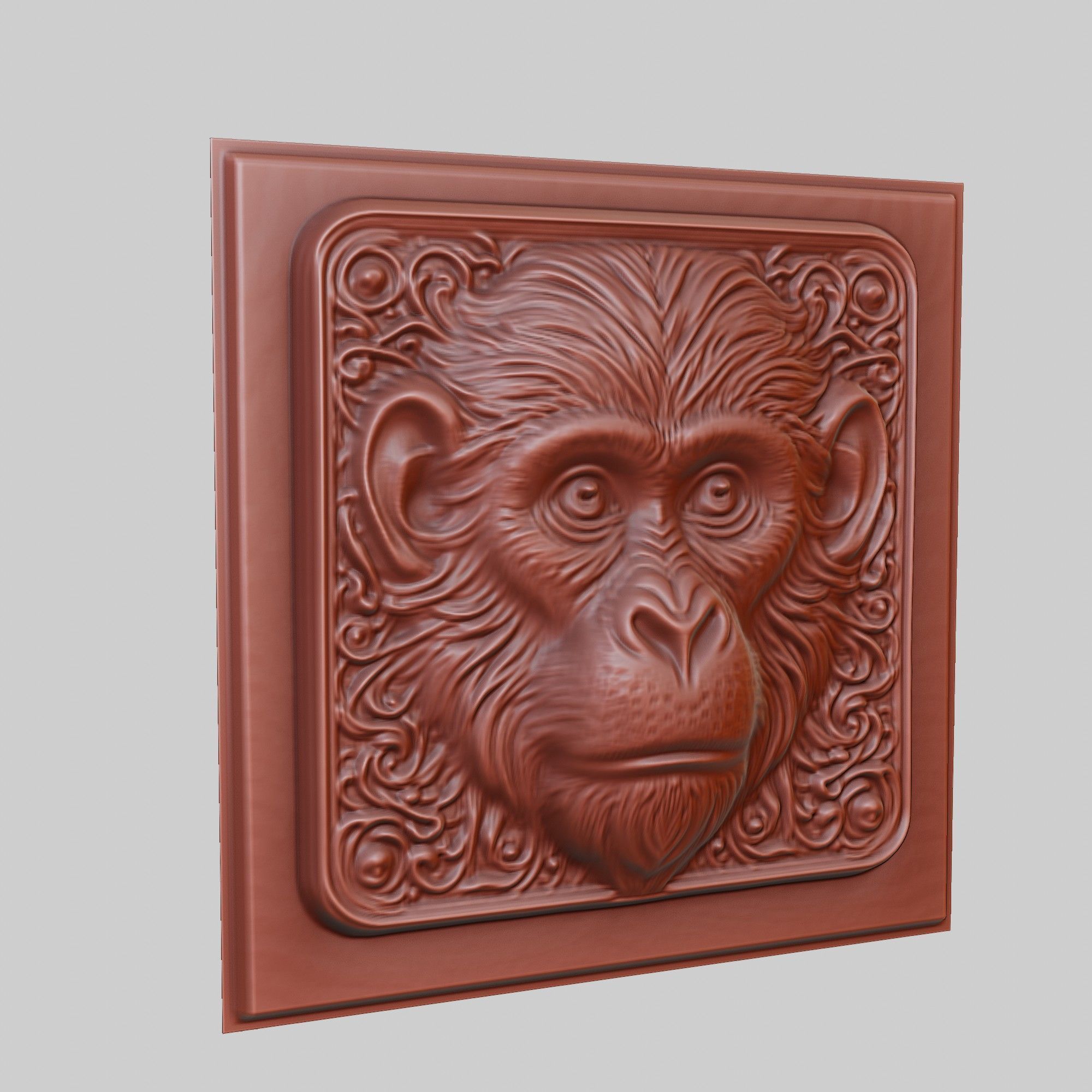 Monkey Animal 3D print model_3