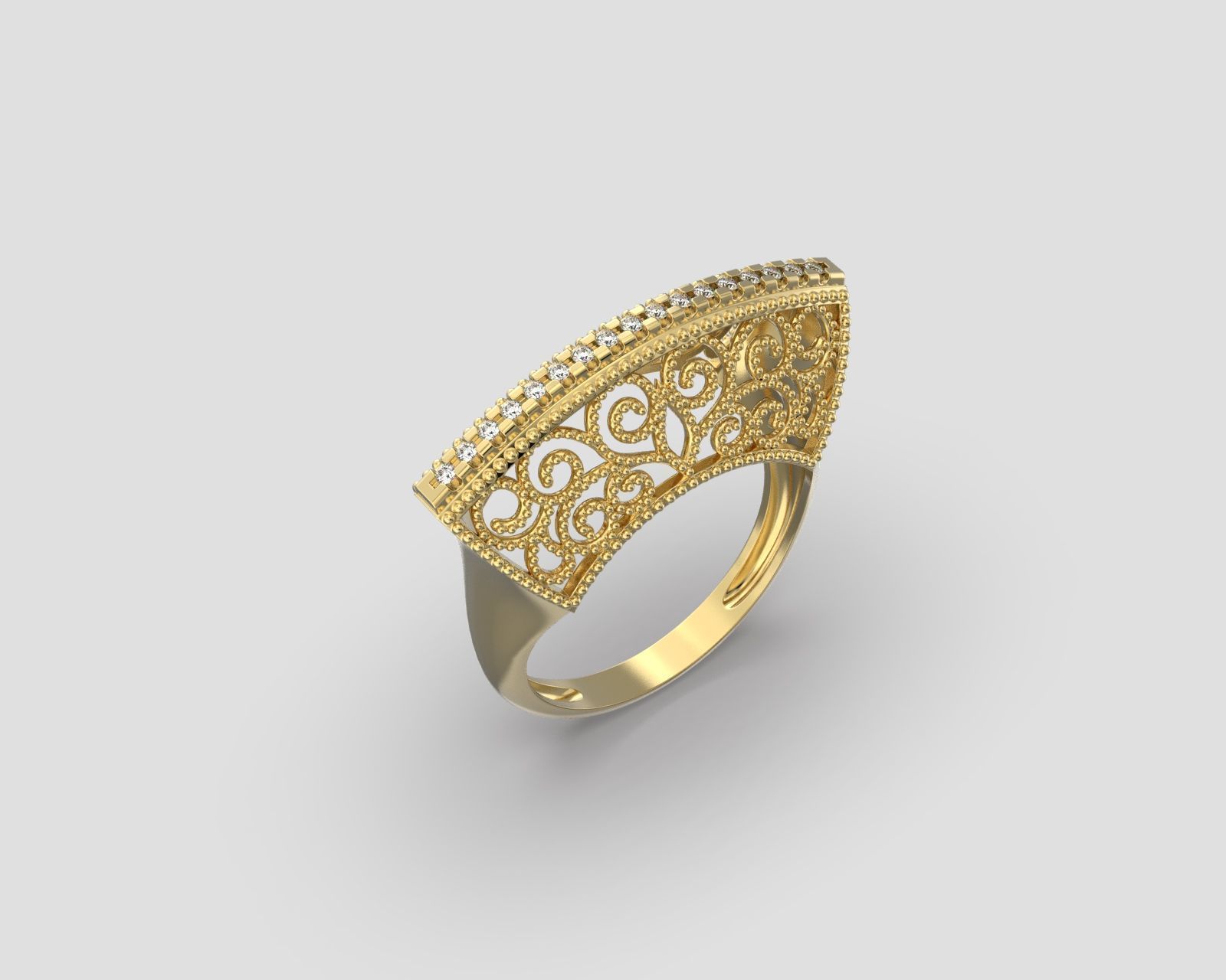 R 198 ornament ring sizes 3D print model_4