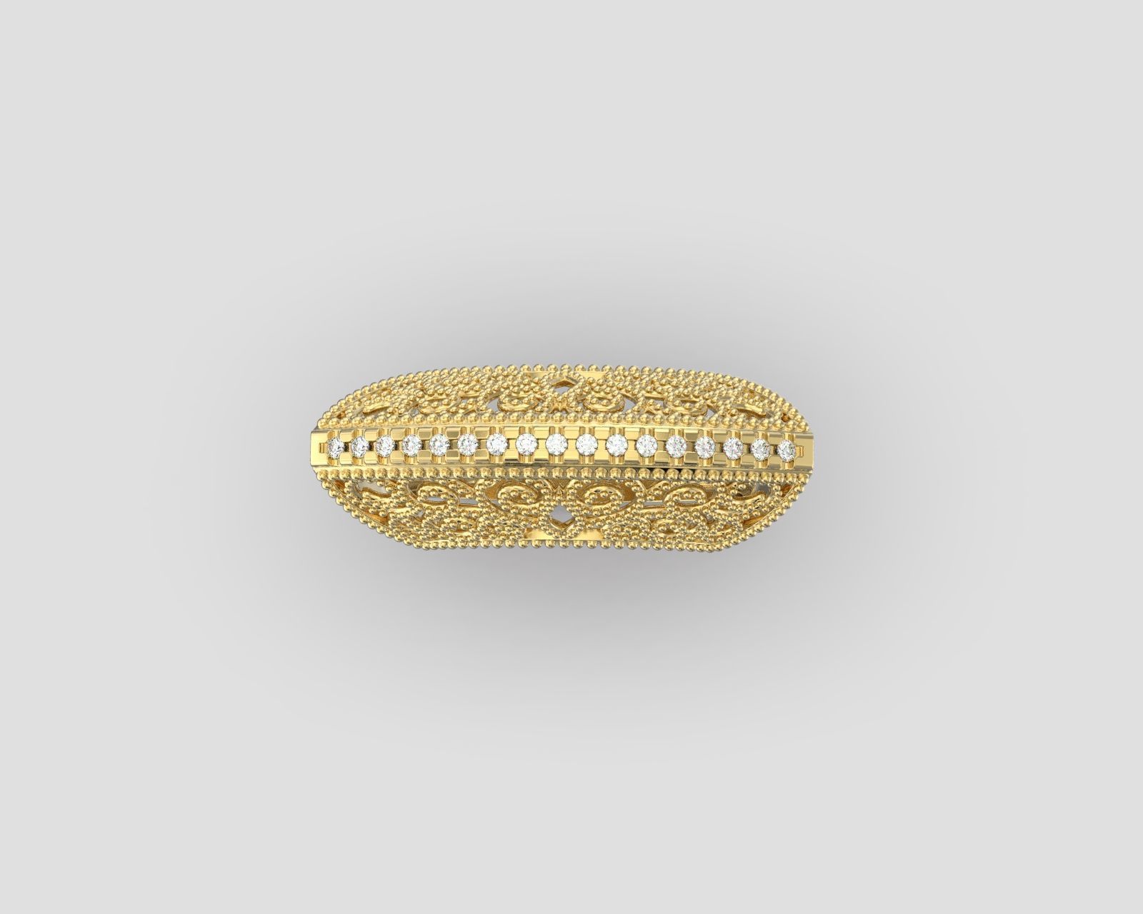 R 198 ornament ring sizes 3D print model_3