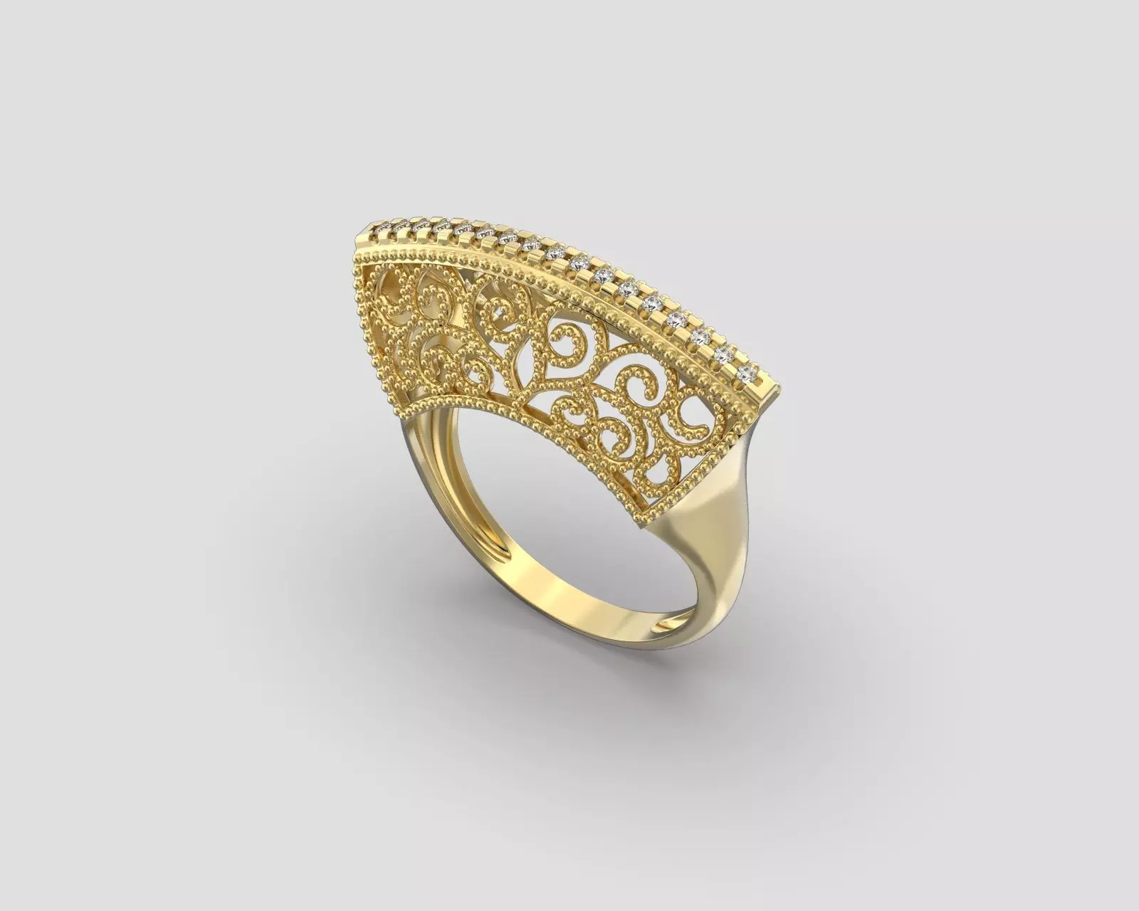 R 198 ornament ring sizes 3D print model_0