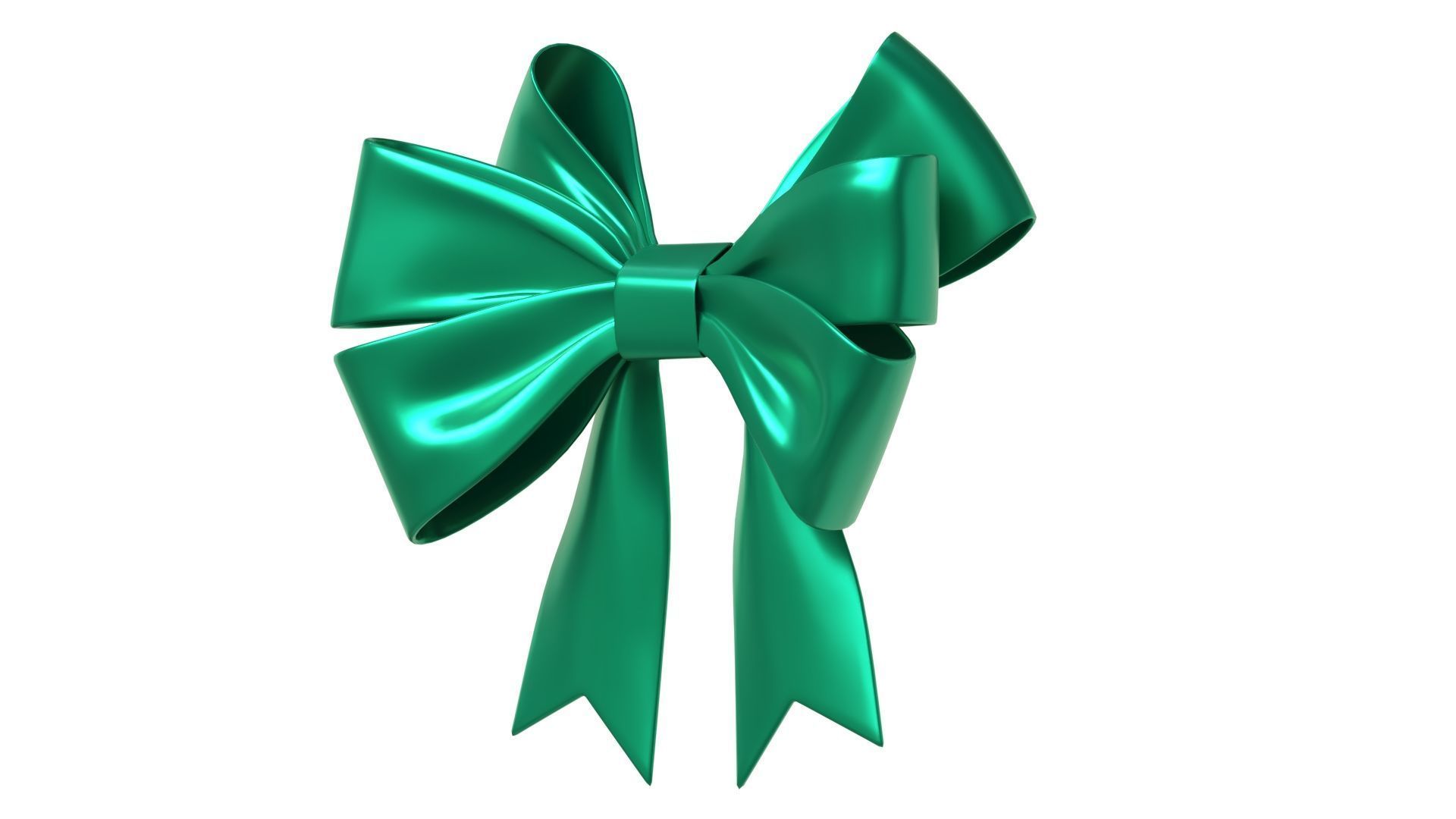 Christmas Bow Ribbon 69 Low-poly 3D model_4