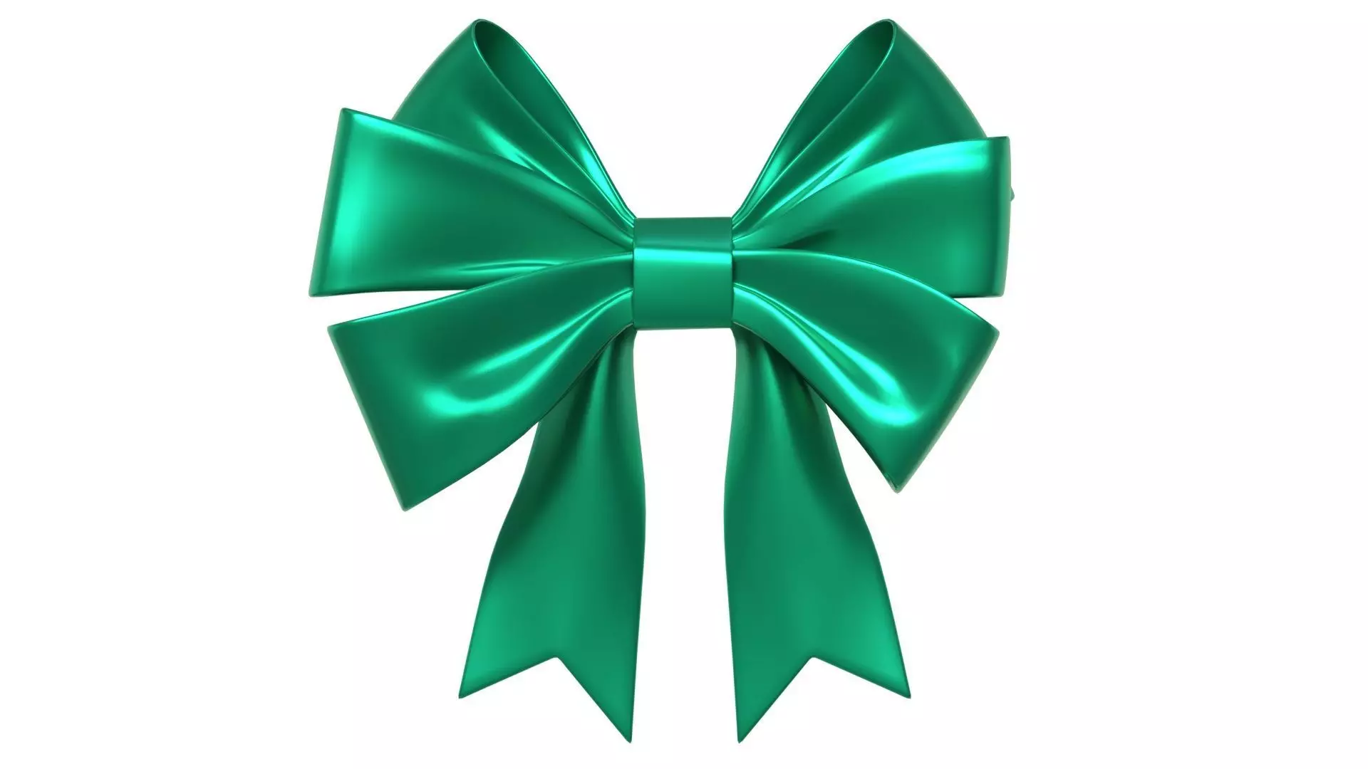 Christmas Bow Ribbon 69 Low-poly 3D model_0