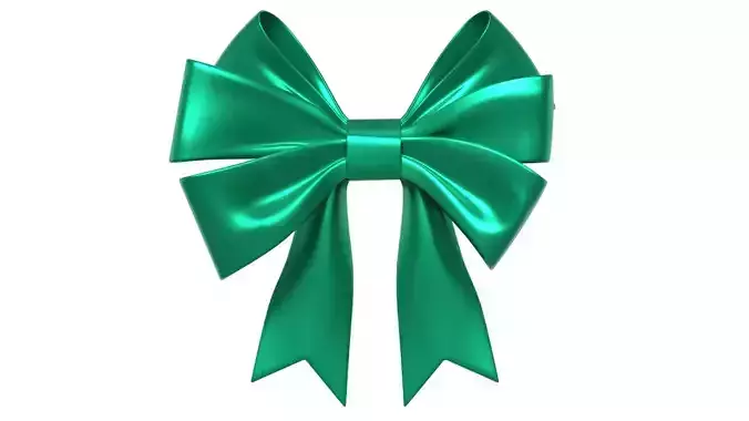 Christmas Bow Ribbon 69 Low-poly 3D model