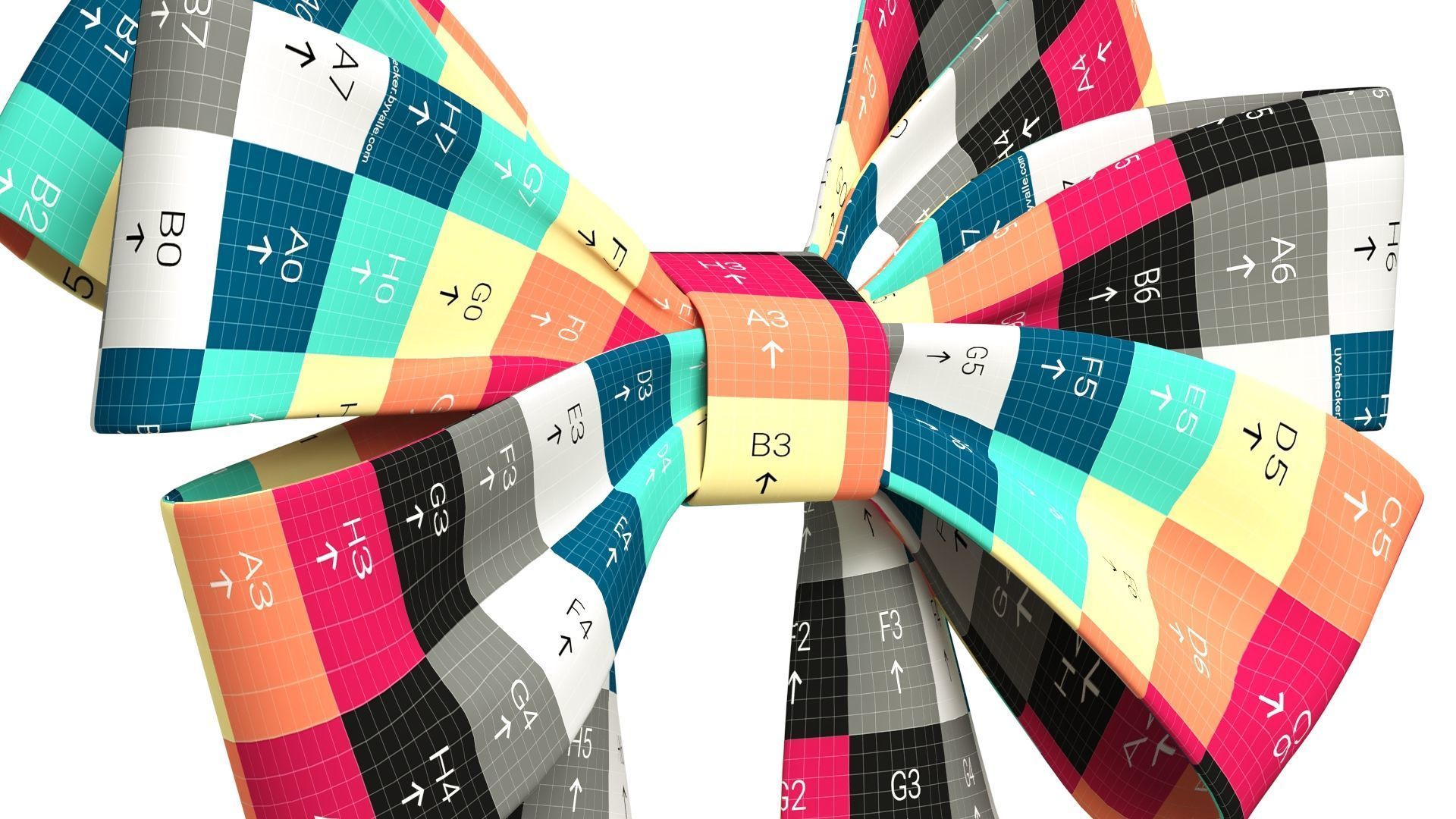 Christmas Bow Ribbon 69 Low-poly 3D model_17