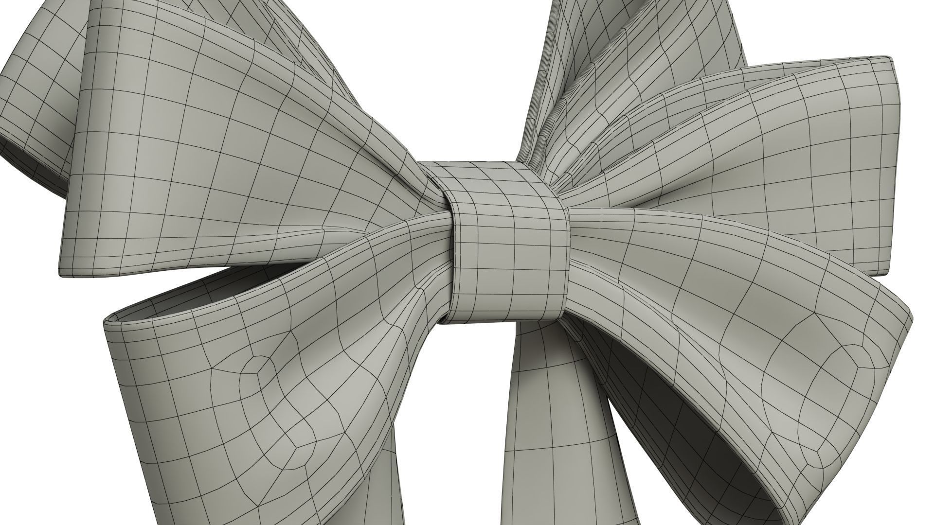 Christmas Bow Ribbon 69 Low-poly 3D model_10