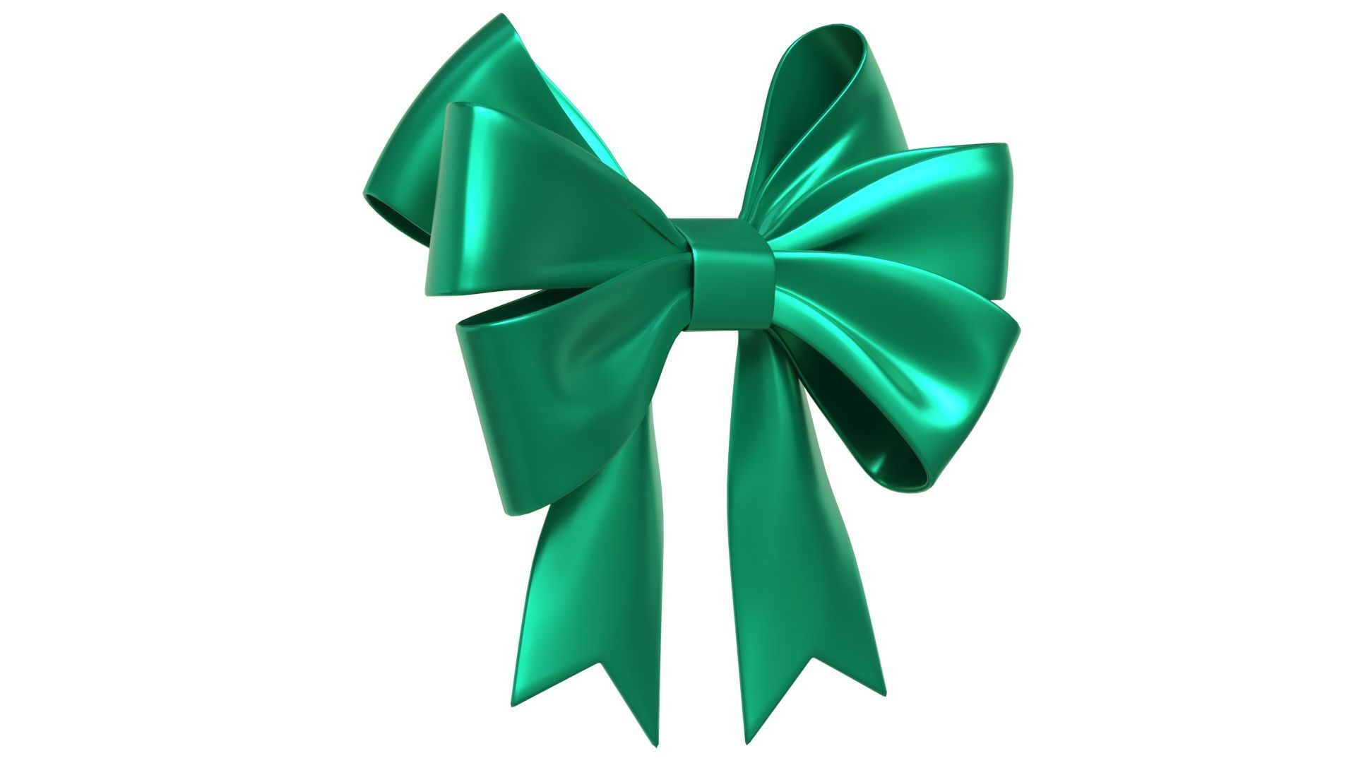 Christmas Bow Ribbon 69 Low-poly 3D model_2